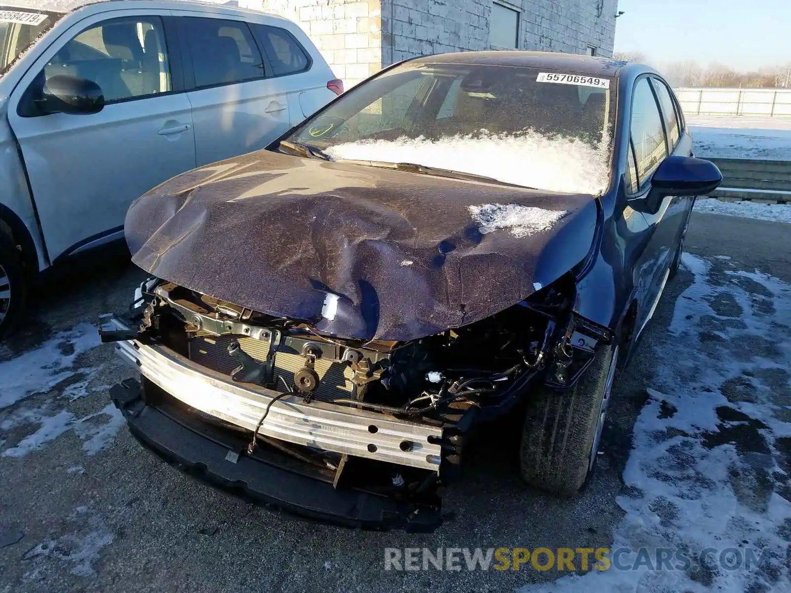 2 Photograph of a damaged car JTDEPRAE3LJ044556 TOYOTA COROLLA 2020