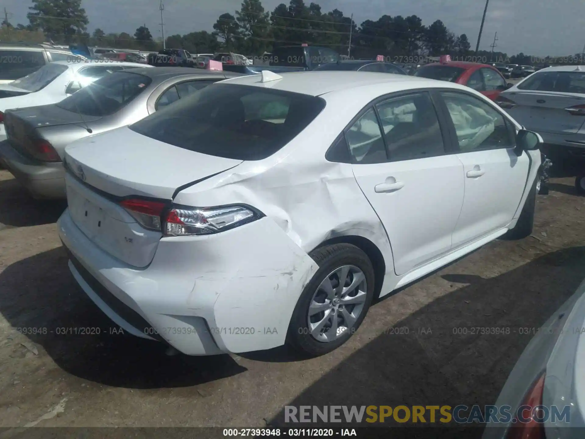 4 Photograph of a damaged car JTDEPRAE3LJ044606 TOYOTA COROLLA 2020