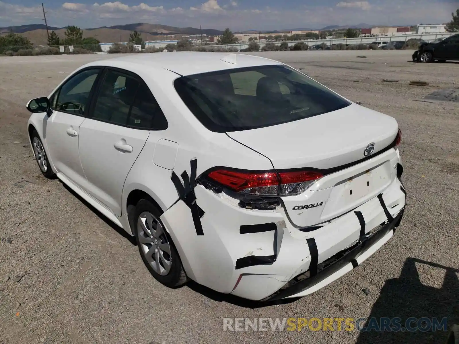 3 Photograph of a damaged car JTDEPRAE3LJ044637 TOYOTA COROLLA 2020