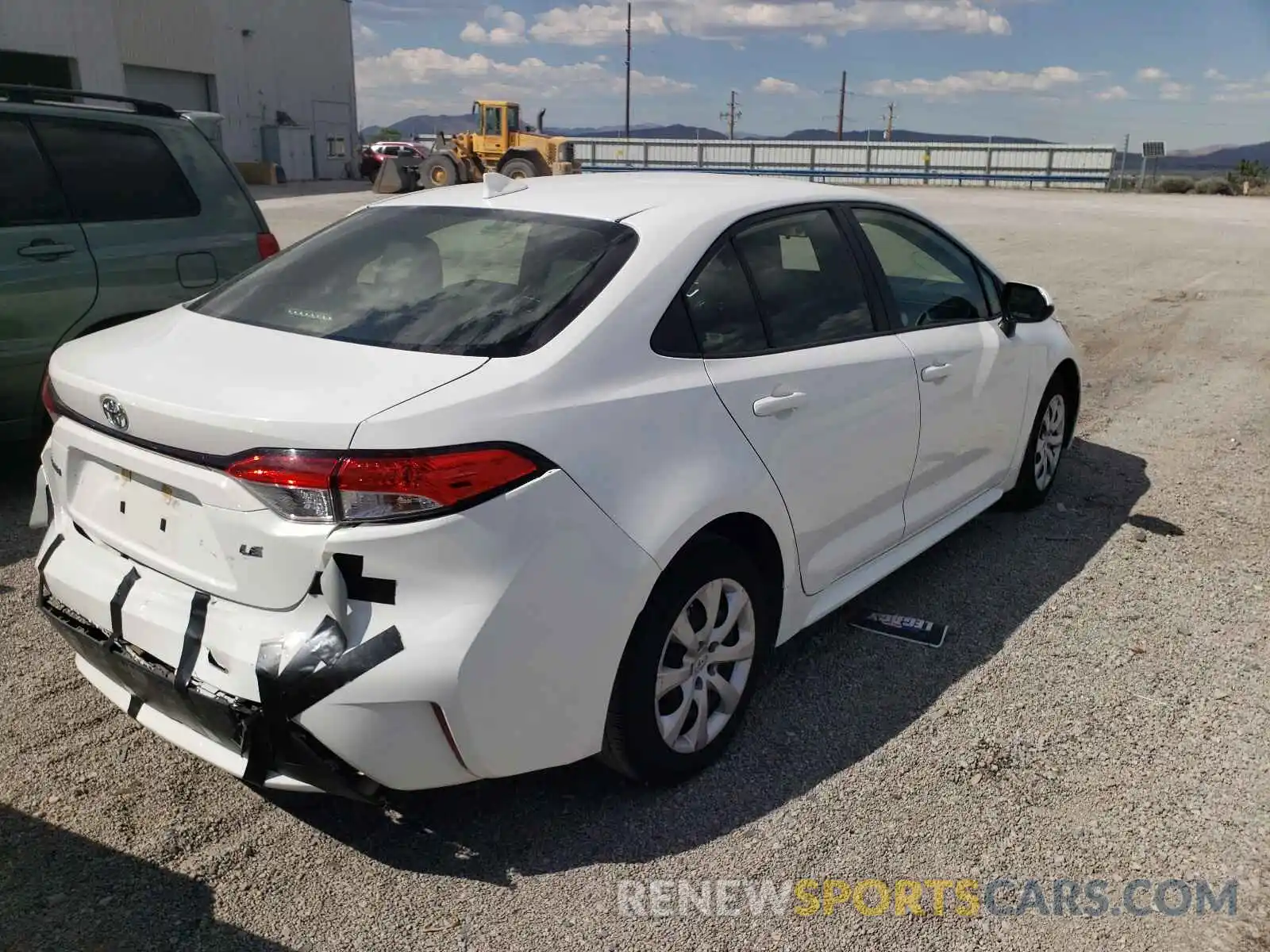 4 Photograph of a damaged car JTDEPRAE3LJ044637 TOYOTA COROLLA 2020