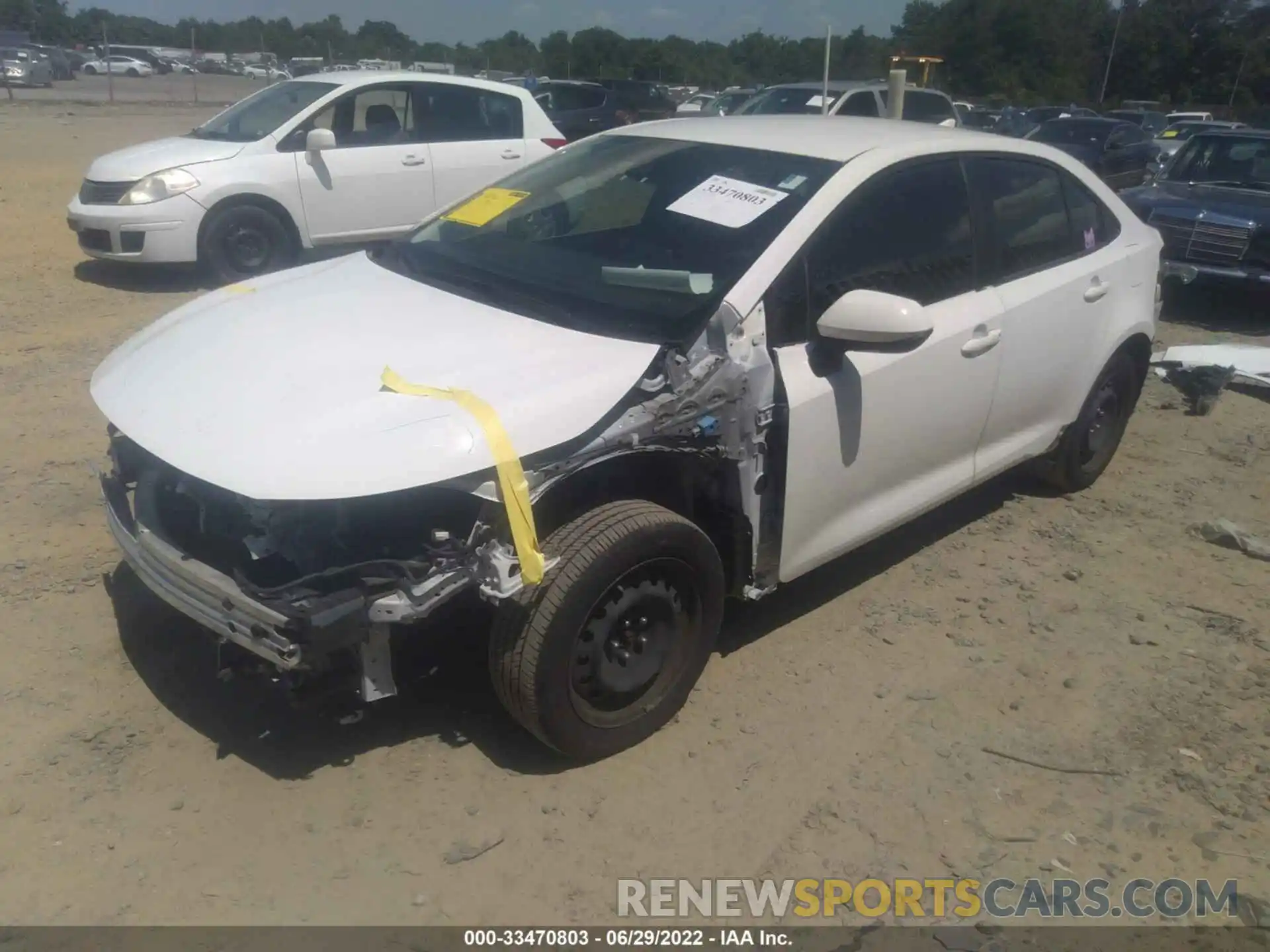 2 Photograph of a damaged car JTDEPRAE3LJ045237 TOYOTA COROLLA 2020