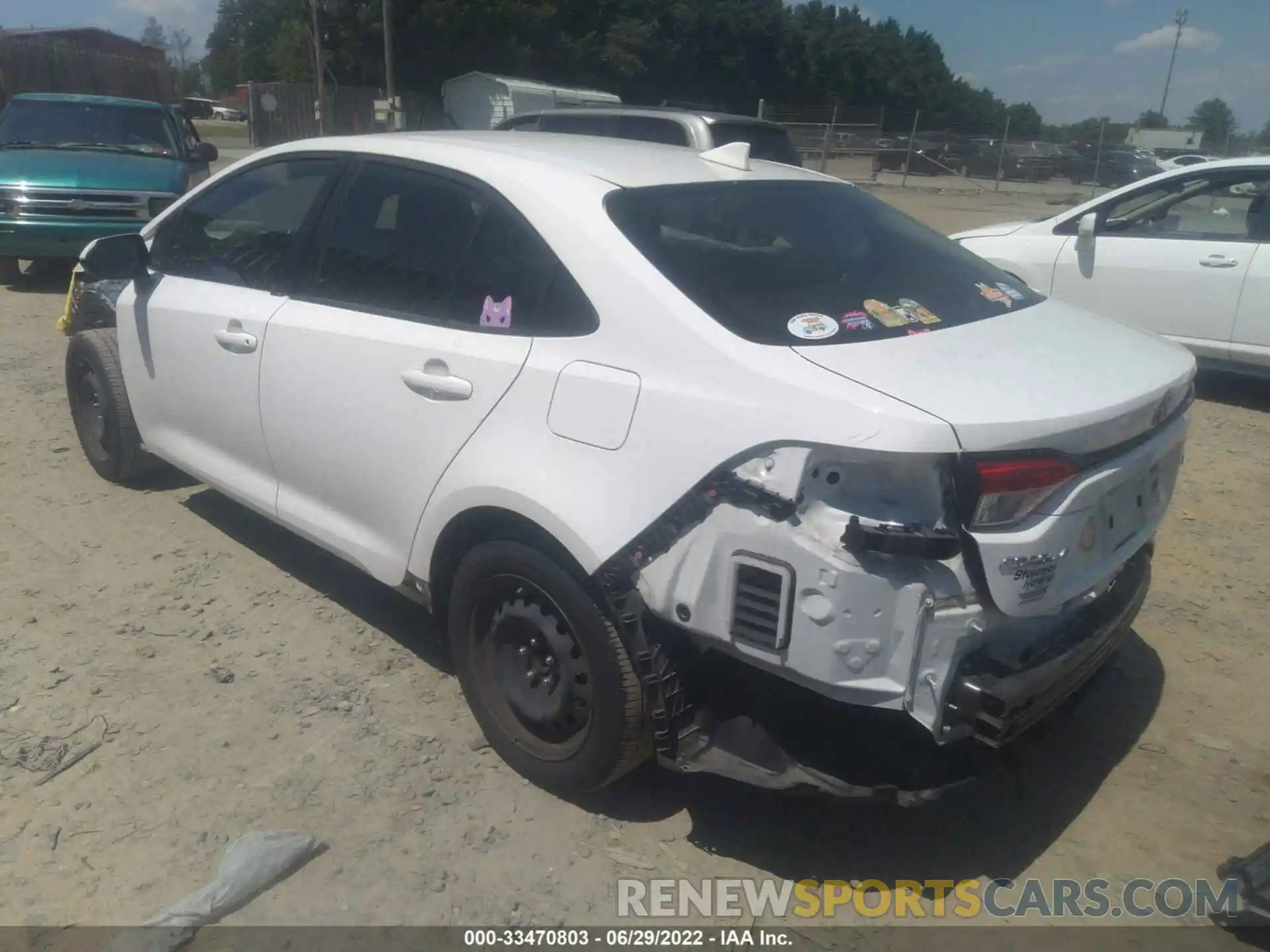 3 Photograph of a damaged car JTDEPRAE3LJ045237 TOYOTA COROLLA 2020