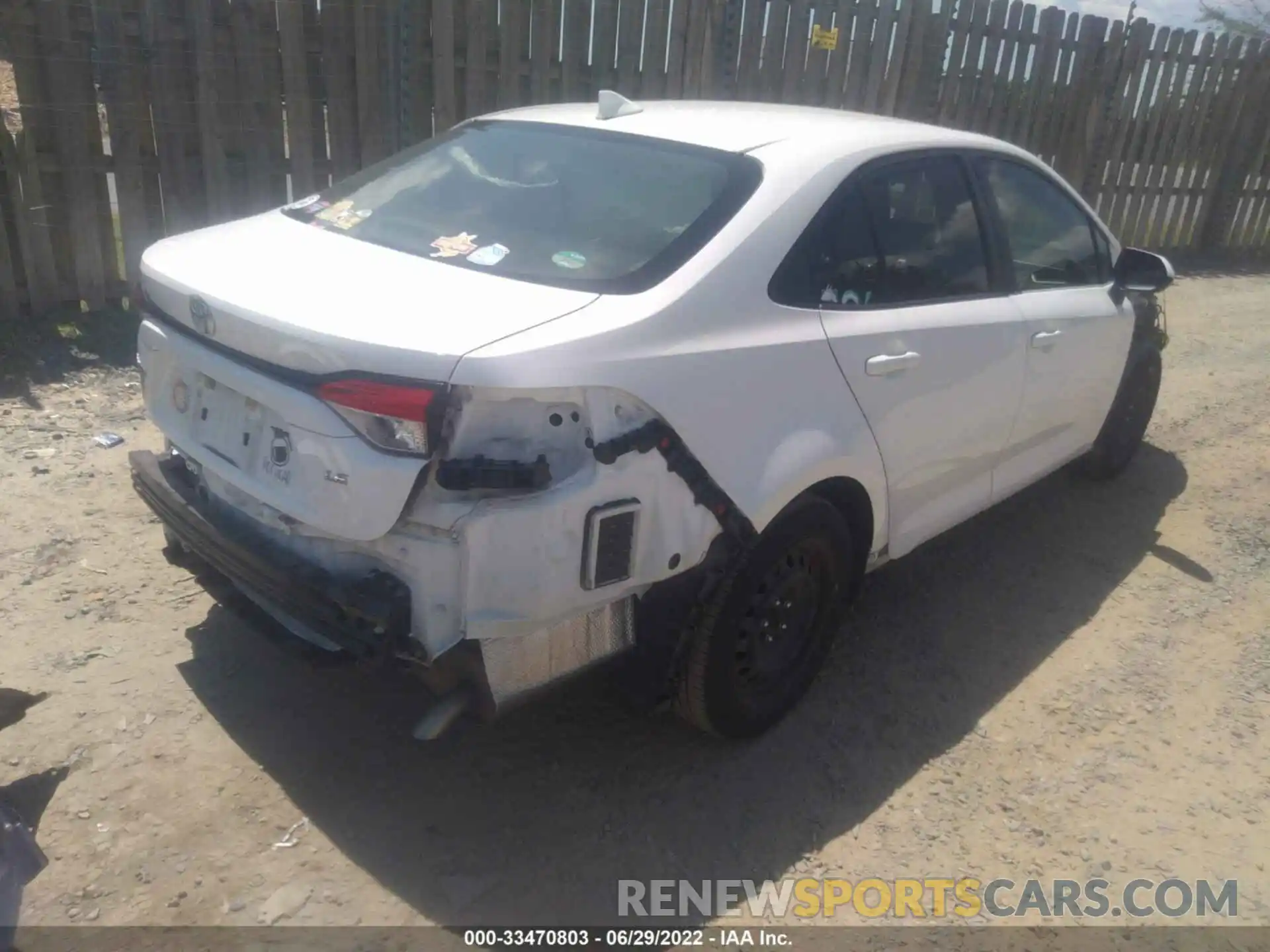 4 Photograph of a damaged car JTDEPRAE3LJ045237 TOYOTA COROLLA 2020