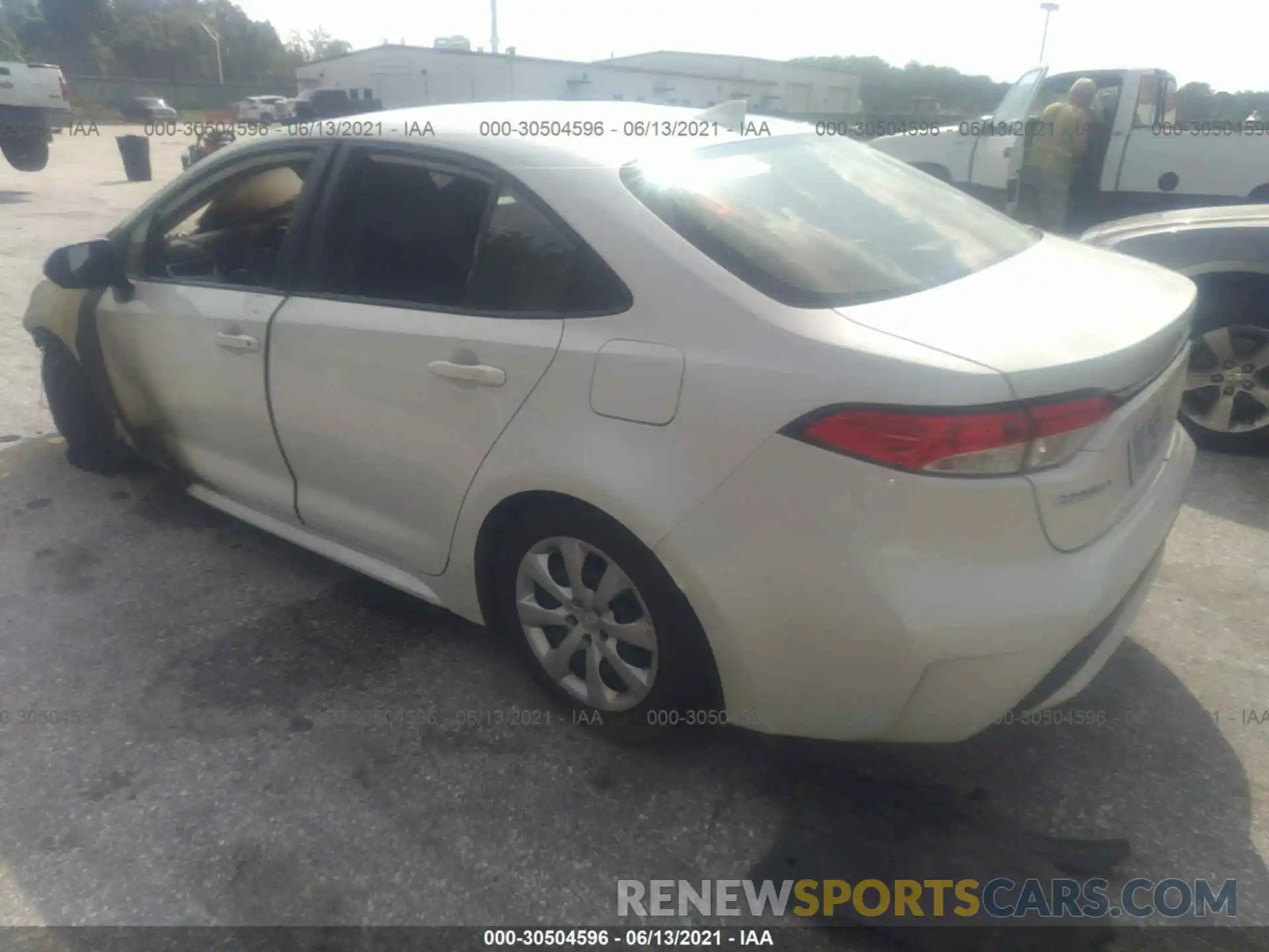 3 Photograph of a damaged car JTDEPRAE3LJ045366 TOYOTA COROLLA 2020