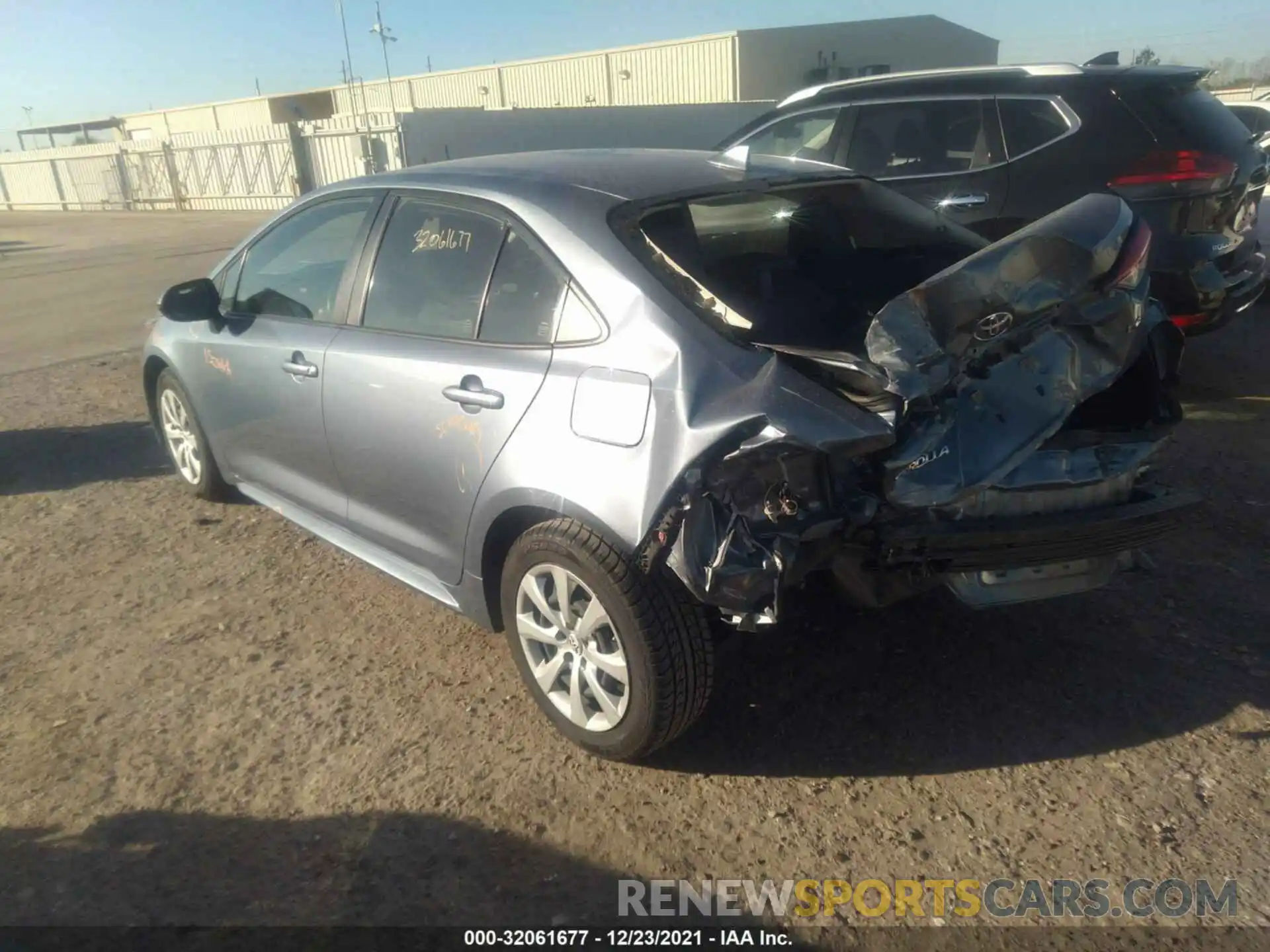 3 Photograph of a damaged car JTDEPRAE3LJ045402 TOYOTA COROLLA 2020