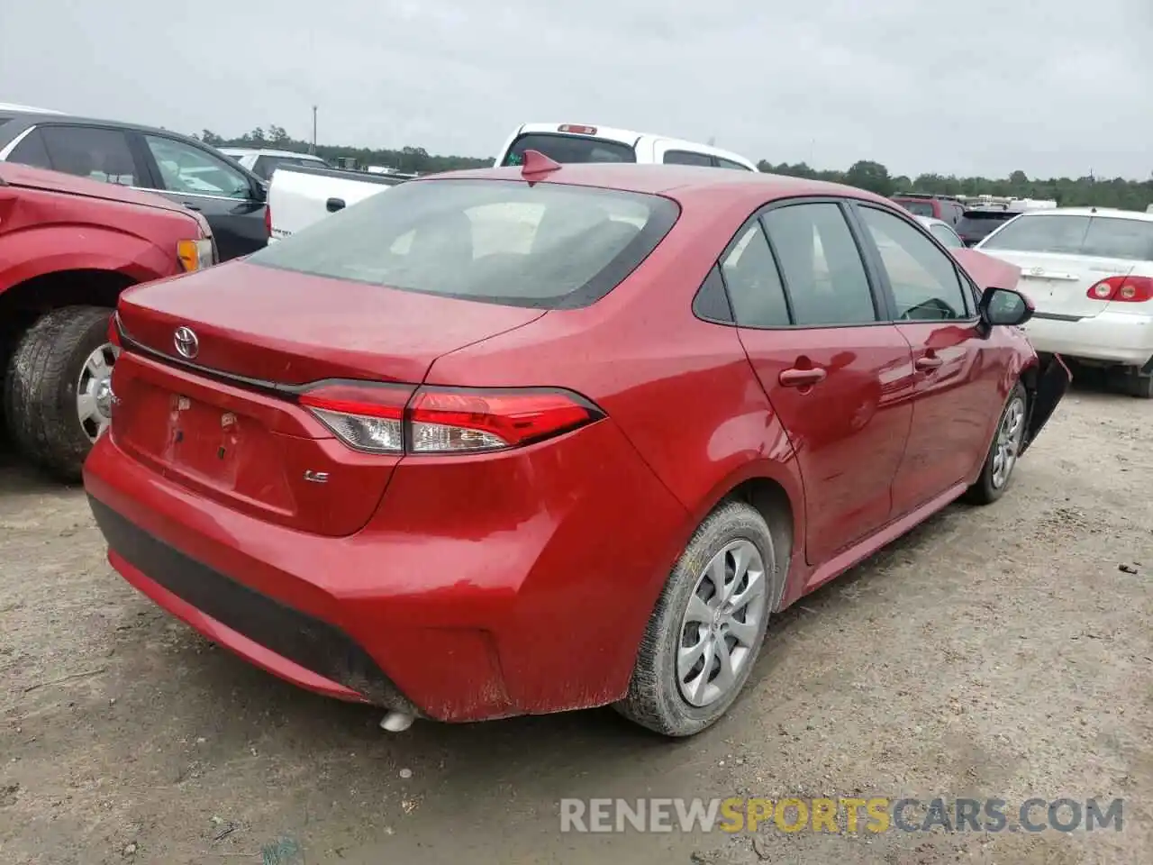 4 Photograph of a damaged car JTDEPRAE3LJ045495 TOYOTA COROLLA 2020