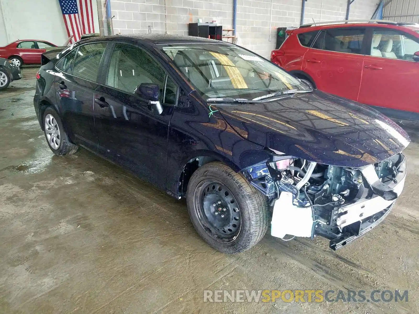 1 Photograph of a damaged car JTDEPRAE3LJ045707 TOYOTA COROLLA 2020