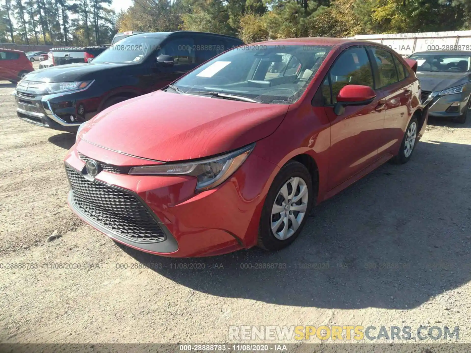 2 Photograph of a damaged car JTDEPRAE3LJ045867 TOYOTA COROLLA 2020