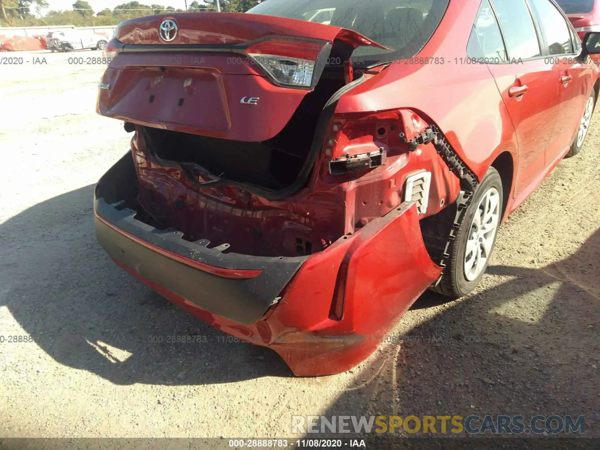 6 Photograph of a damaged car JTDEPRAE3LJ045867 TOYOTA COROLLA 2020