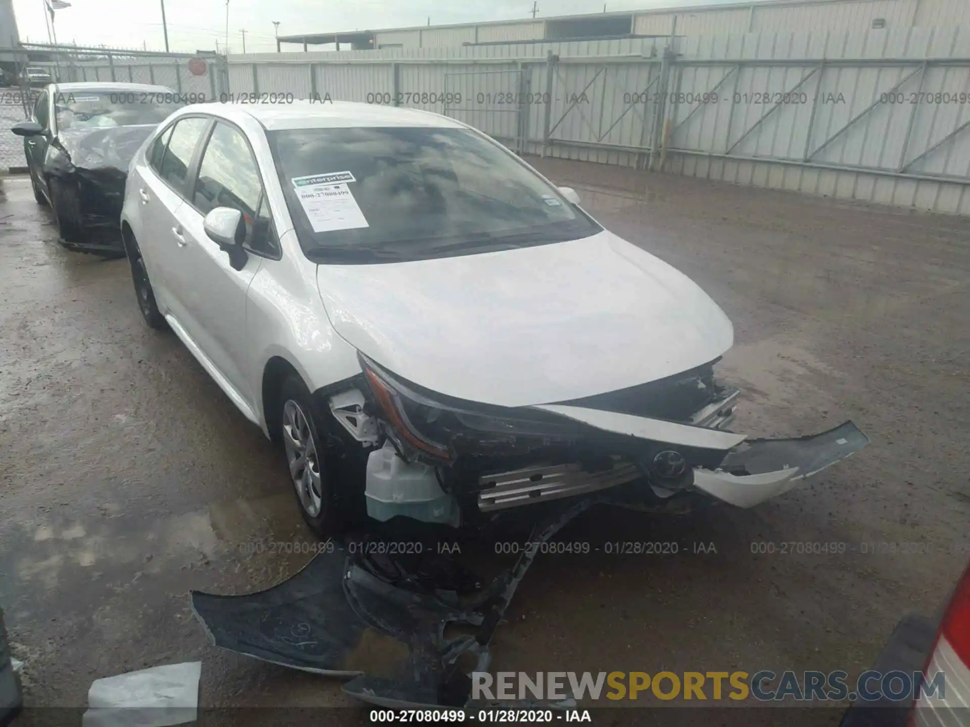 1 Photograph of a damaged car JTDEPRAE3LJ045948 TOYOTA COROLLA 2020