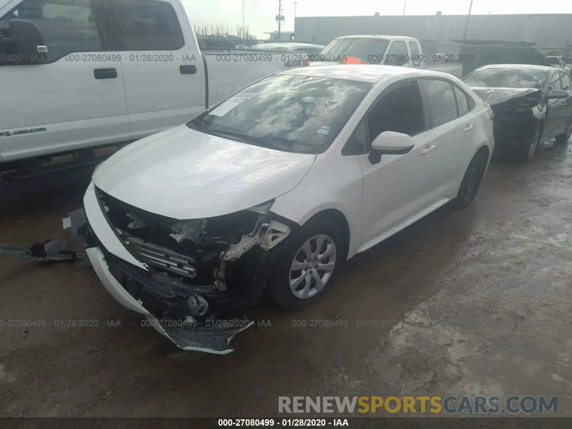 2 Photograph of a damaged car JTDEPRAE3LJ045948 TOYOTA COROLLA 2020