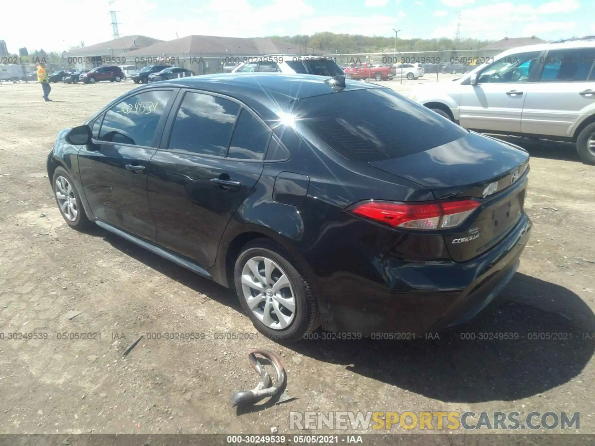 3 Photograph of a damaged car JTDEPRAE3LJ046159 TOYOTA COROLLA 2020