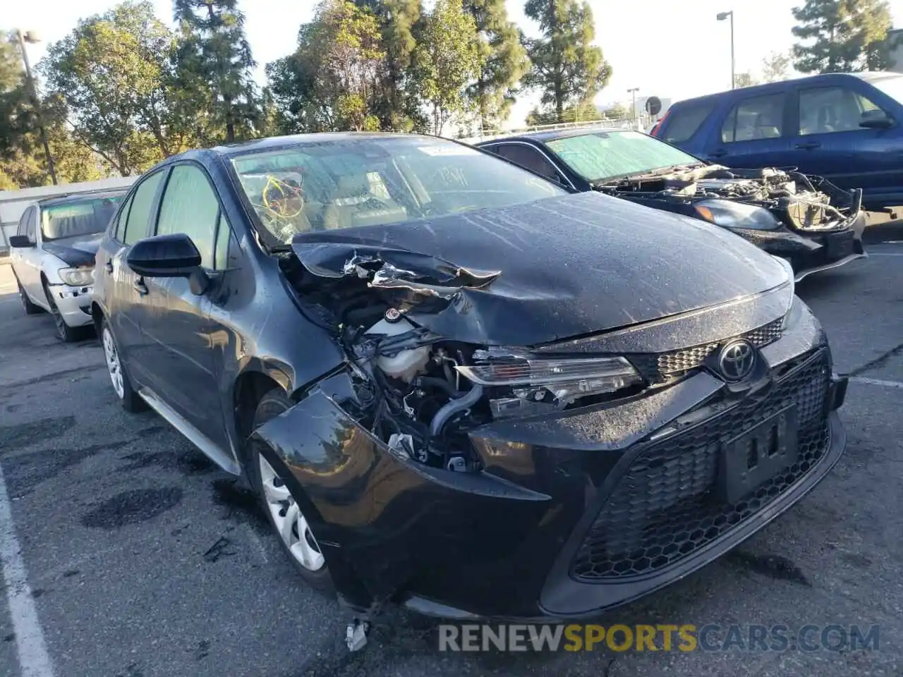 1 Photograph of a damaged car JTDEPRAE3LJ046632 TOYOTA COROLLA 2020