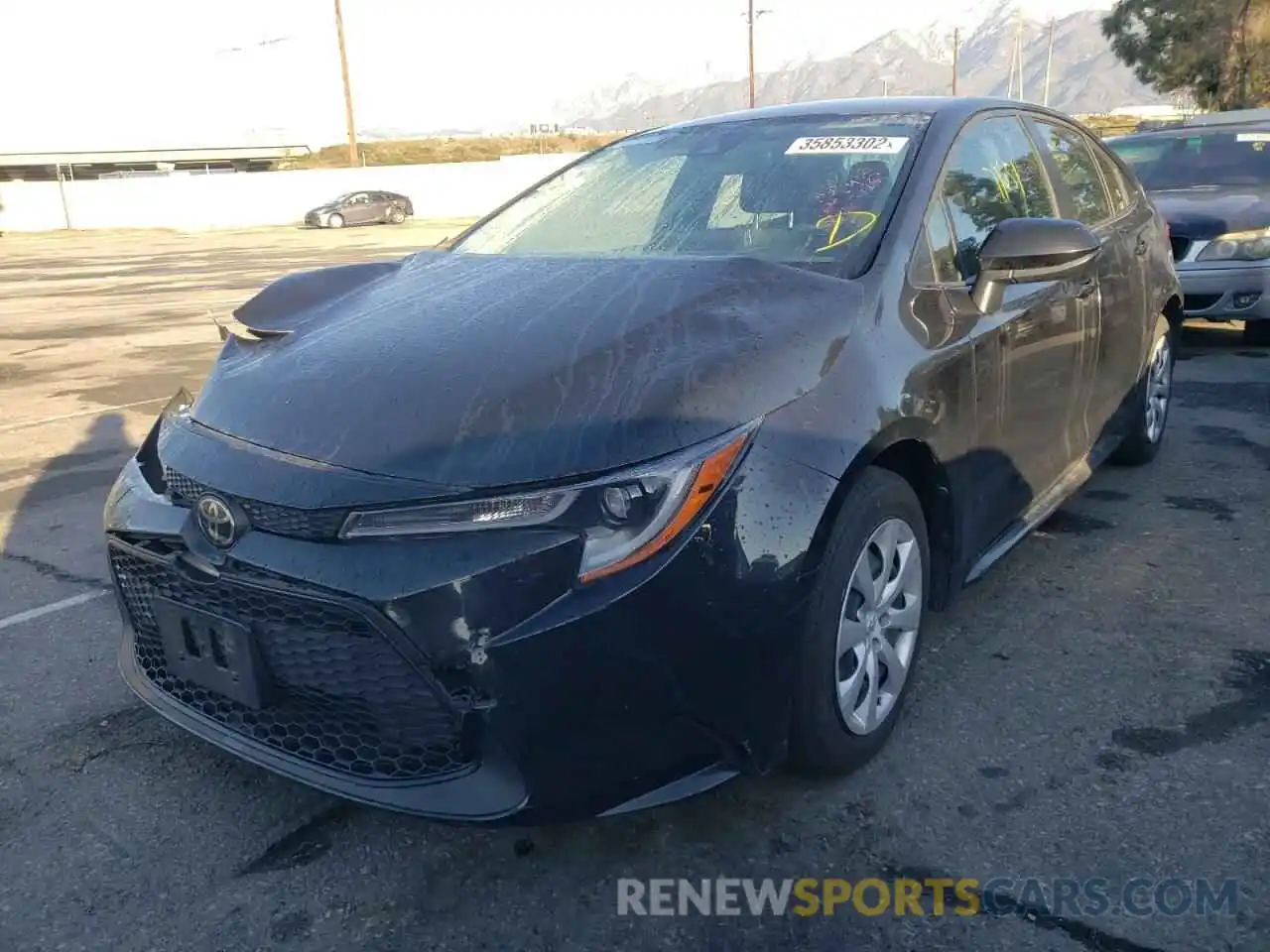 2 Photograph of a damaged car JTDEPRAE3LJ046632 TOYOTA COROLLA 2020