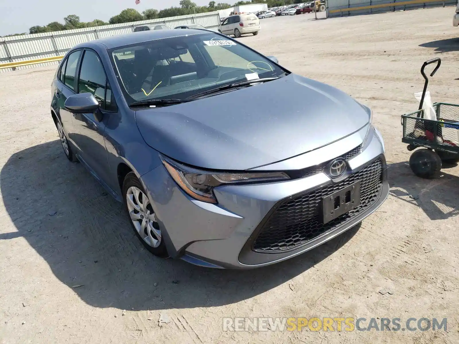 1 Photograph of a damaged car JTDEPRAE3LJ046758 TOYOTA COROLLA 2020