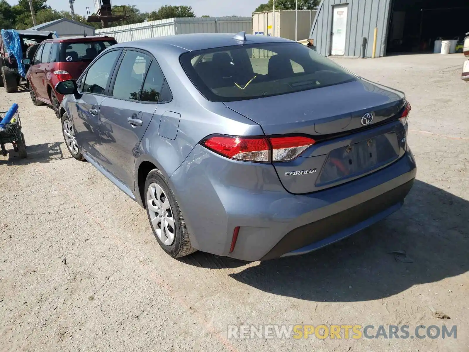 3 Photograph of a damaged car JTDEPRAE3LJ046758 TOYOTA COROLLA 2020