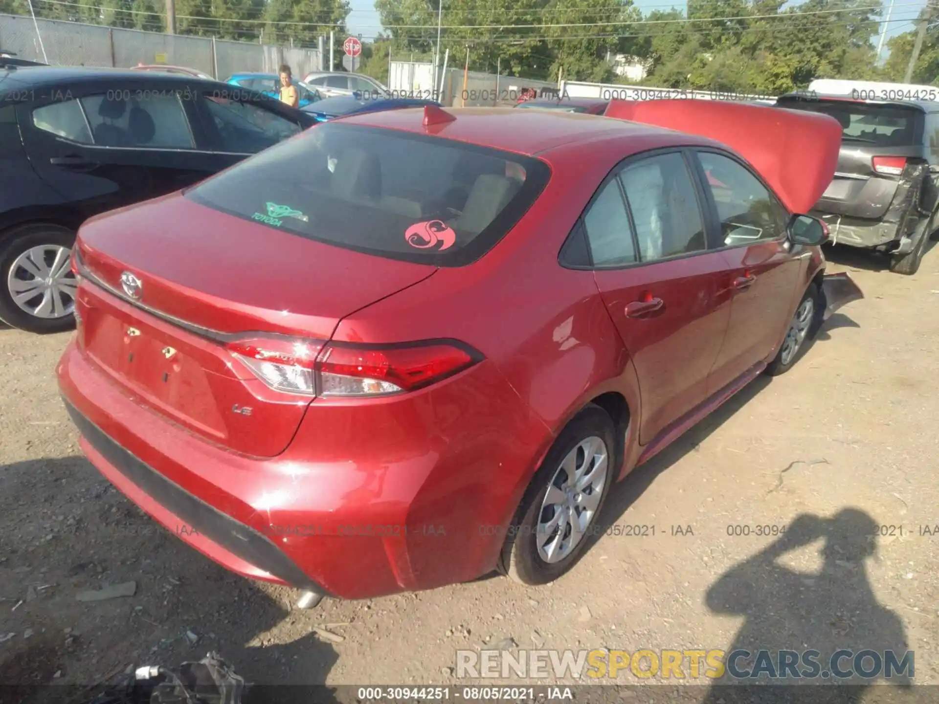 4 Photograph of a damaged car JTDEPRAE3LJ046842 TOYOTA COROLLA 2020