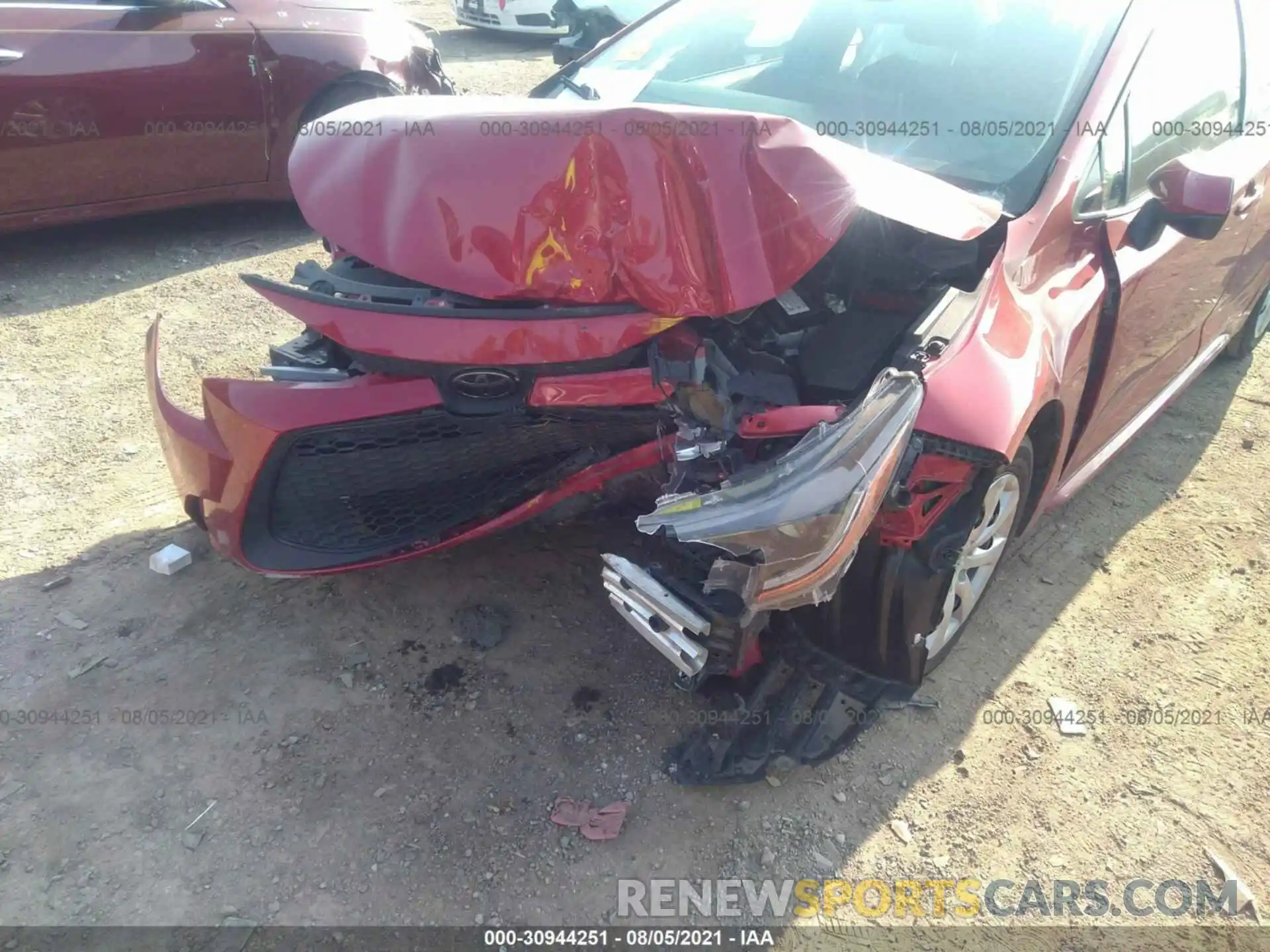 6 Photograph of a damaged car JTDEPRAE3LJ046842 TOYOTA COROLLA 2020