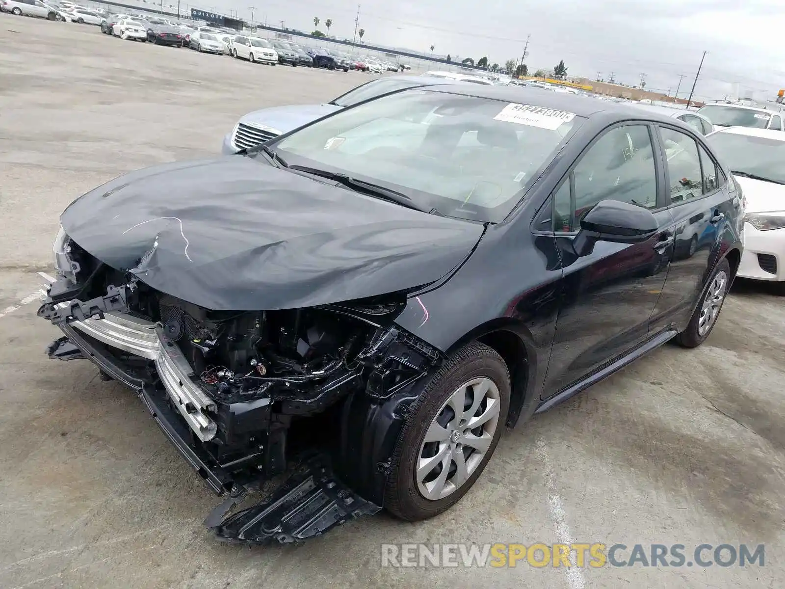 2 Photograph of a damaged car JTDEPRAE3LJ046954 TOYOTA COROLLA 2020