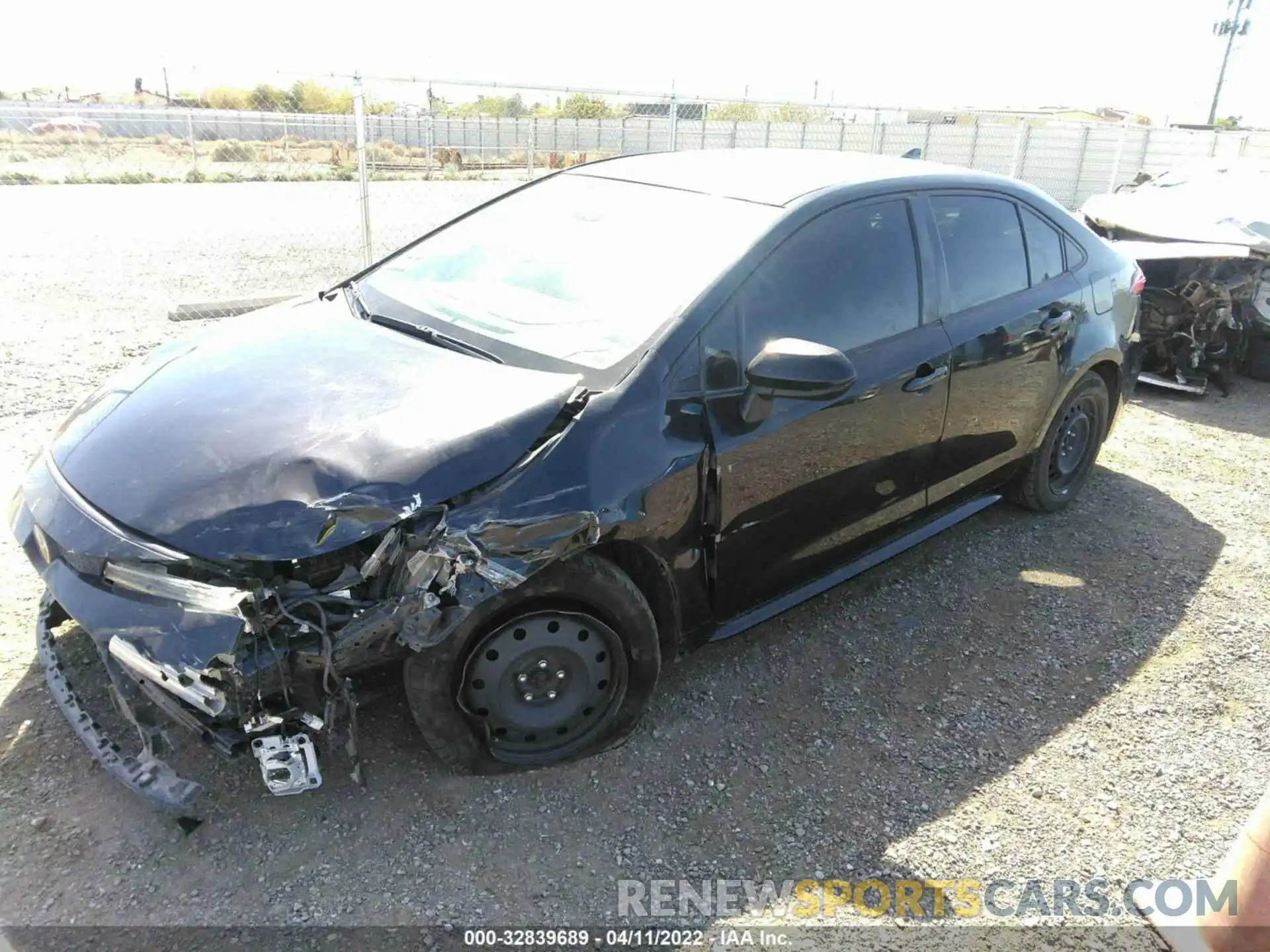 2 Photograph of a damaged car JTDEPRAE3LJ046971 TOYOTA COROLLA 2020