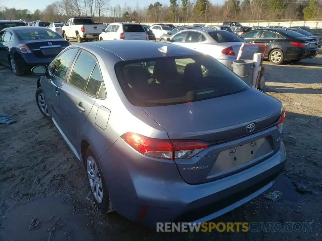 3 Photograph of a damaged car JTDEPRAE3LJ047120 TOYOTA COROLLA 2020