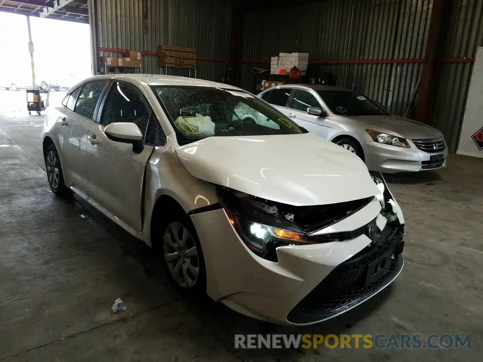 1 Photograph of a damaged car JTDEPRAE3LJ047313 TOYOTA COROLLA 2020