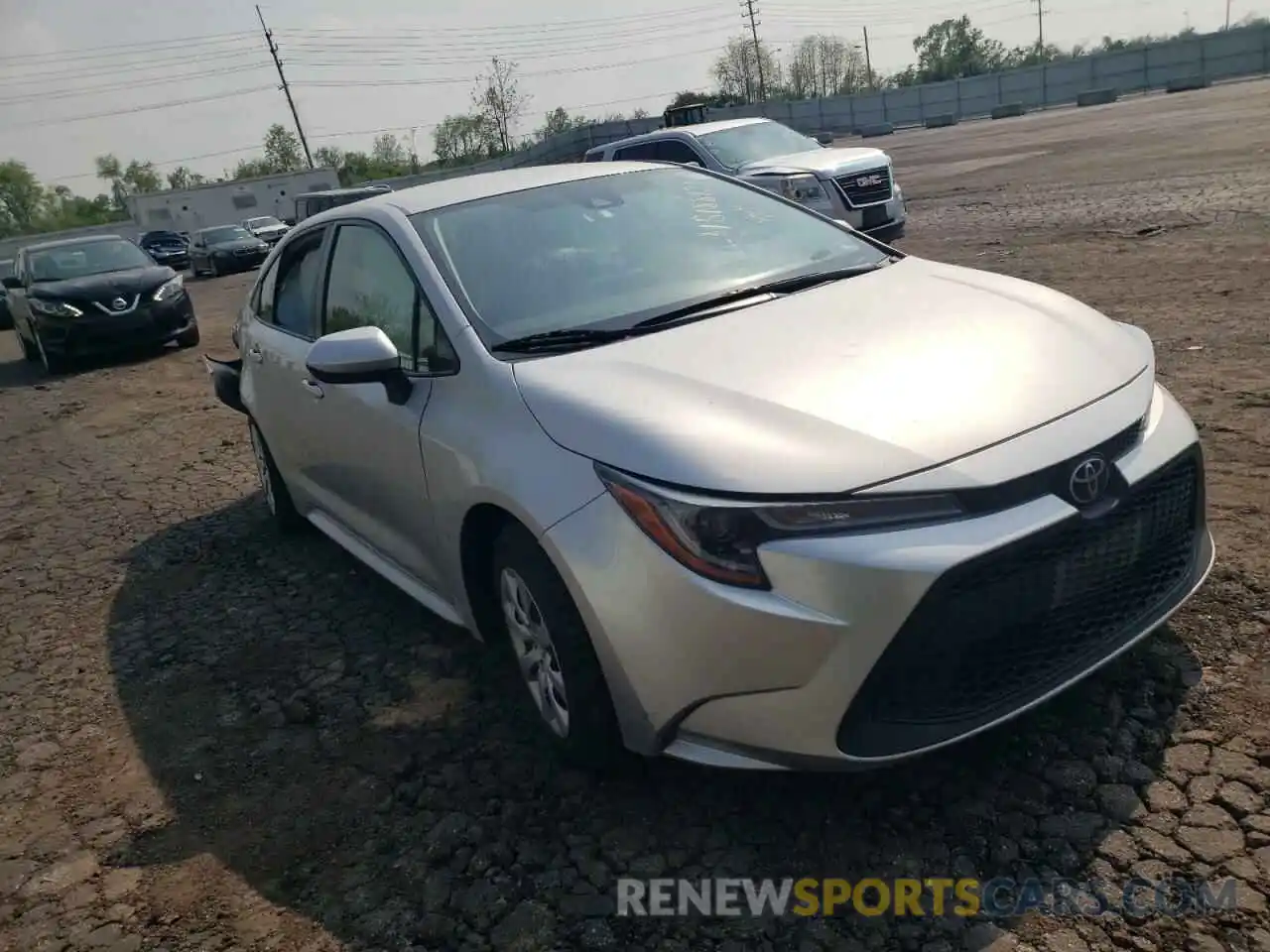 1 Photograph of a damaged car JTDEPRAE3LJ047442 TOYOTA COROLLA 2020