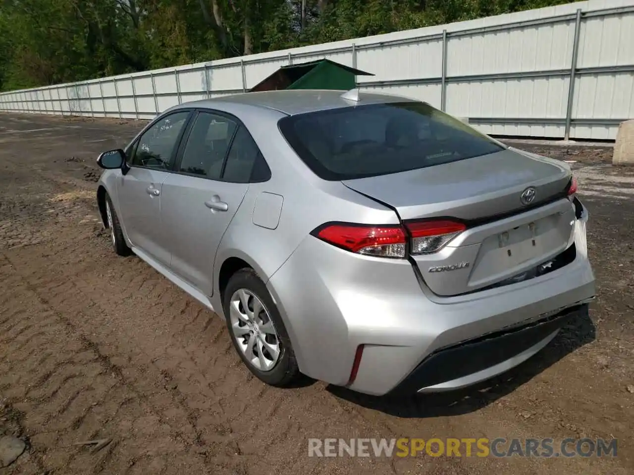 3 Photograph of a damaged car JTDEPRAE3LJ047442 TOYOTA COROLLA 2020