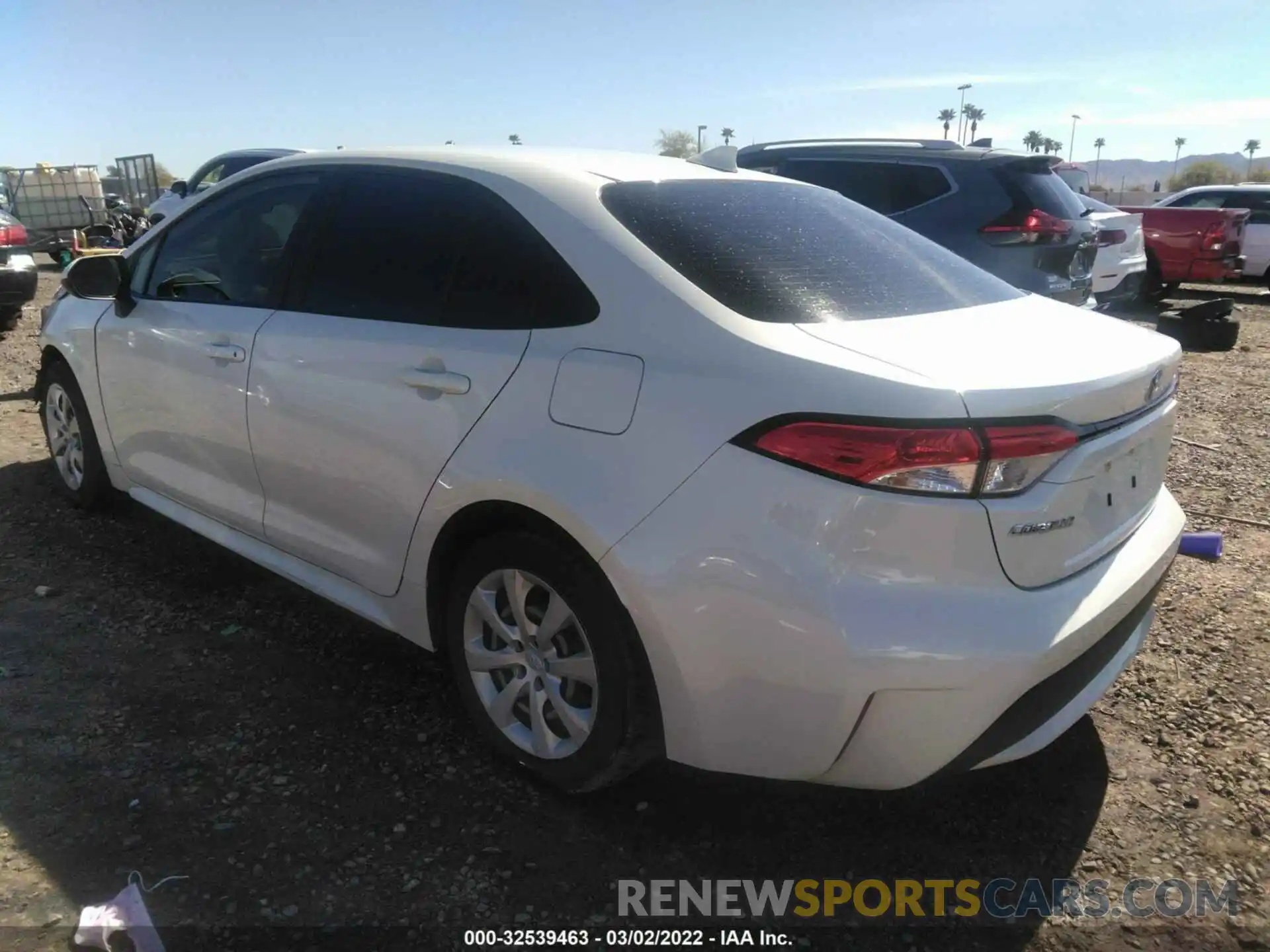 3 Photograph of a damaged car JTDEPRAE3LJ047635 TOYOTA COROLLA 2020