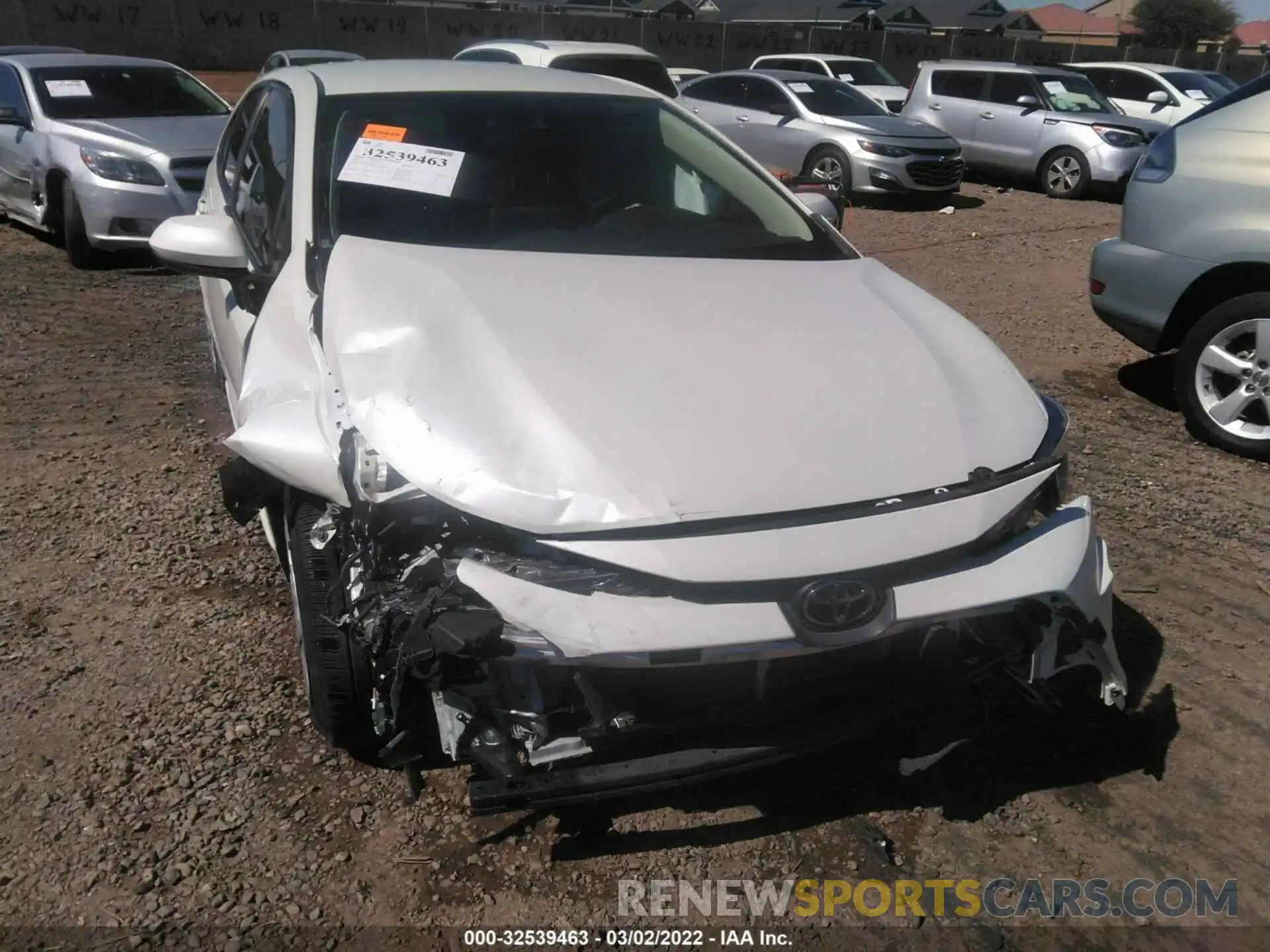 6 Photograph of a damaged car JTDEPRAE3LJ047635 TOYOTA COROLLA 2020