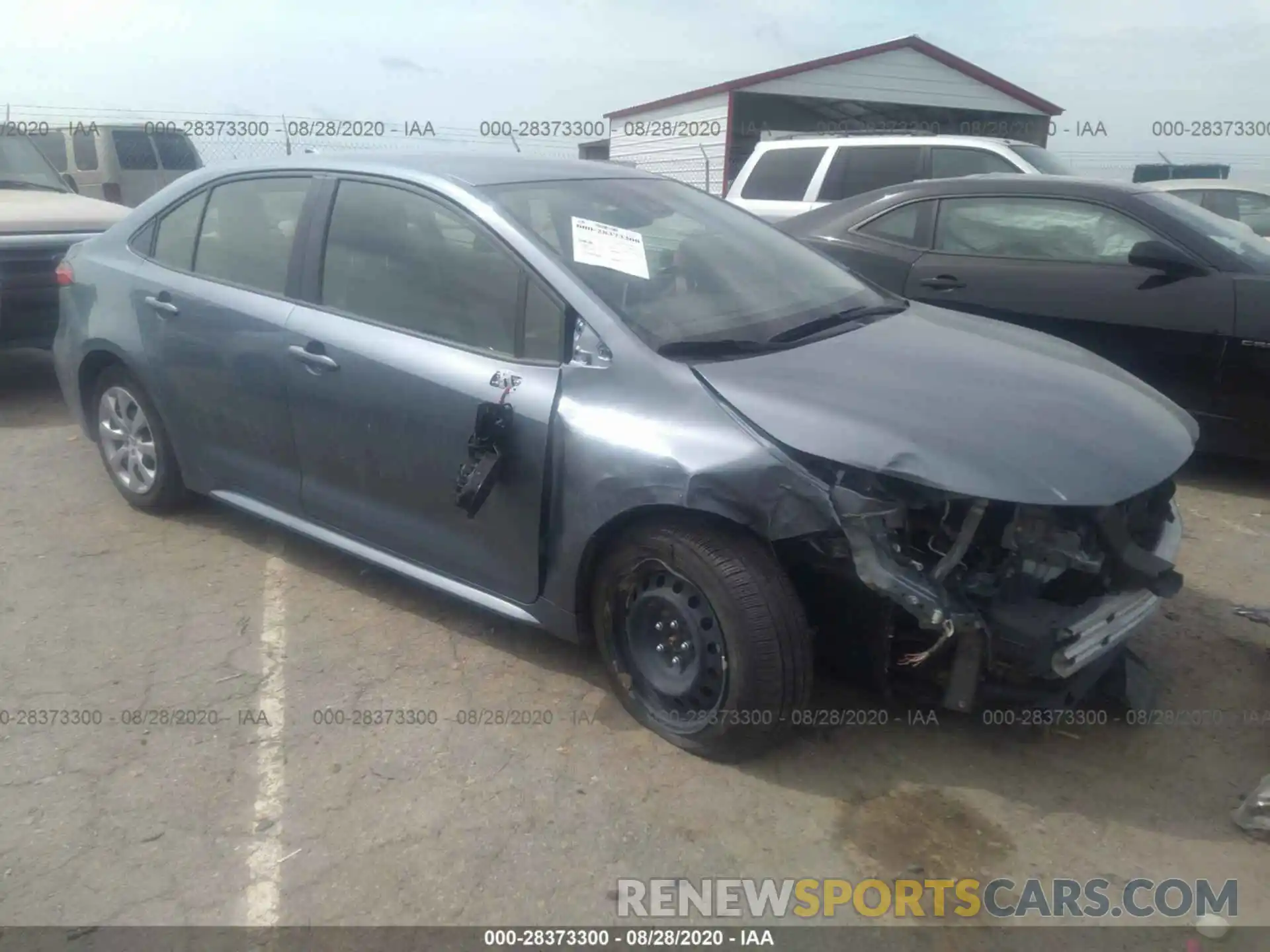 1 Photograph of a damaged car JTDEPRAE3LJ047943 TOYOTA COROLLA 2020