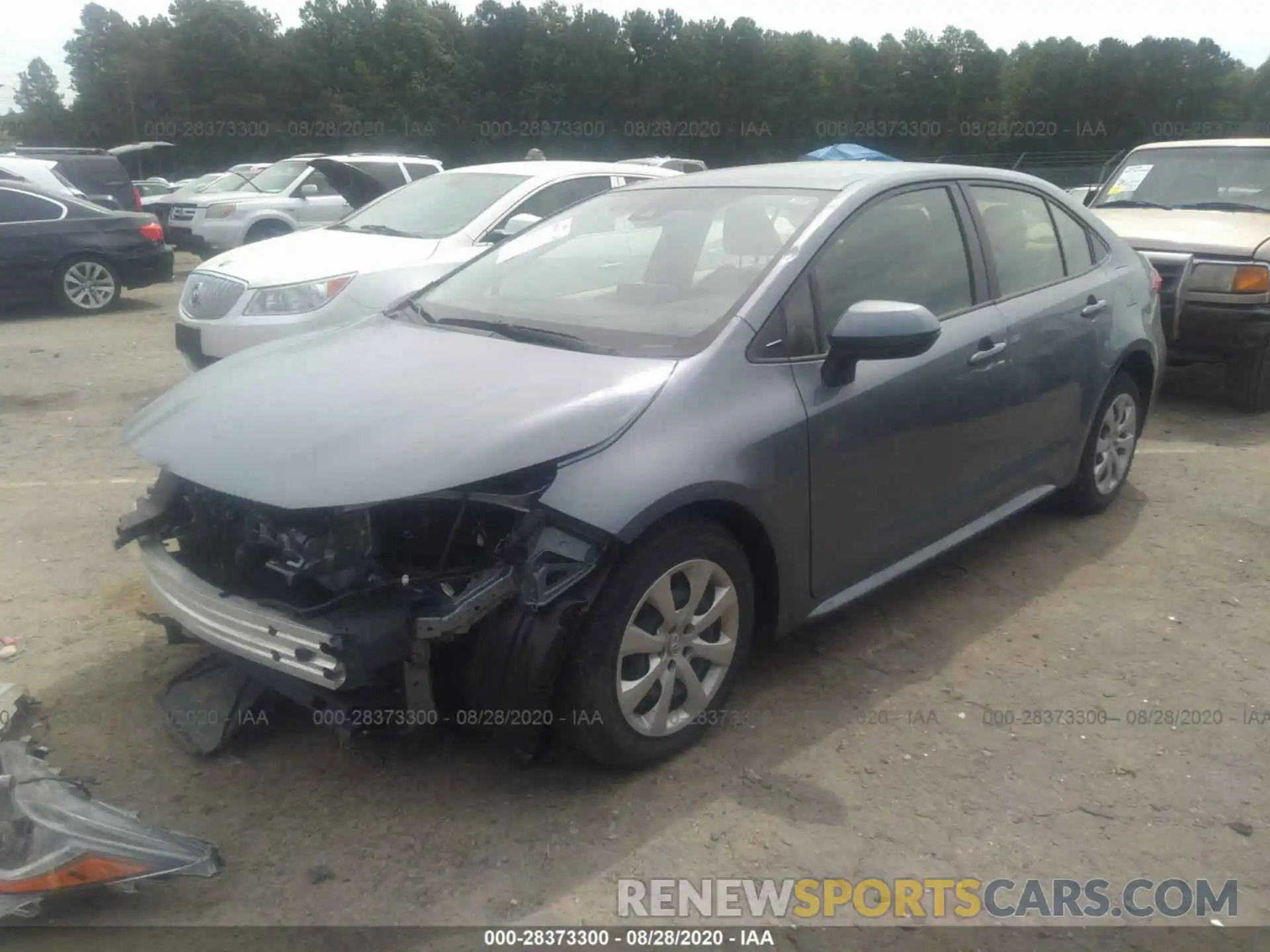 2 Photograph of a damaged car JTDEPRAE3LJ047943 TOYOTA COROLLA 2020