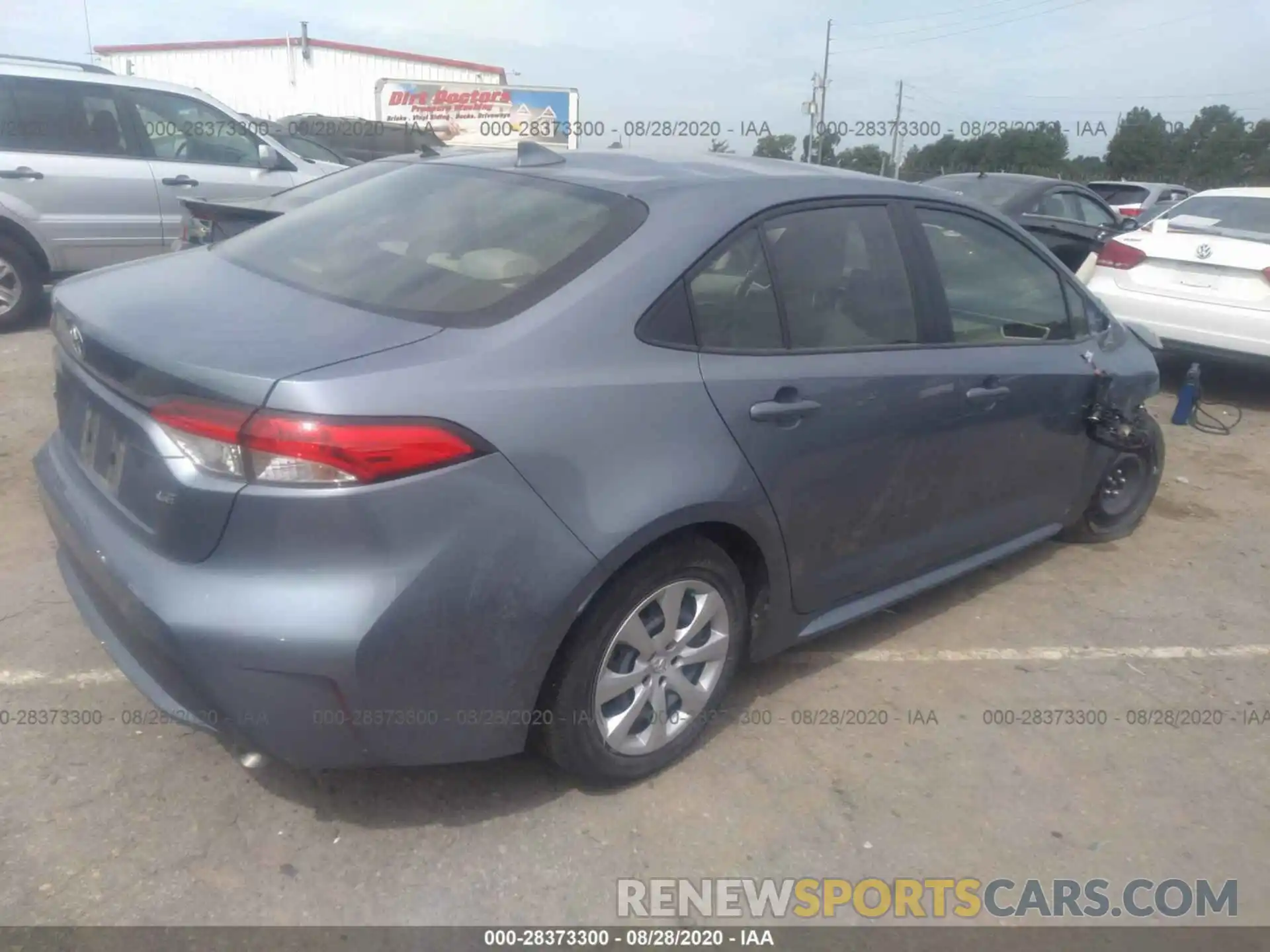 4 Photograph of a damaged car JTDEPRAE3LJ047943 TOYOTA COROLLA 2020