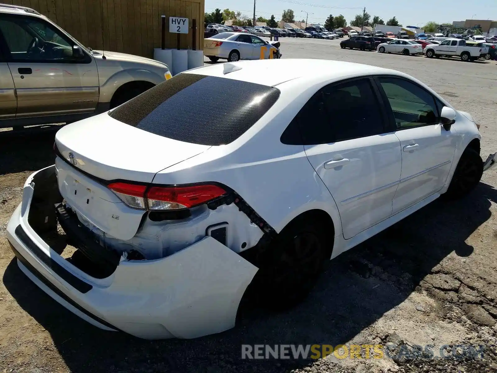 4 Photograph of a damaged car JTDEPRAE3LJ047957 TOYOTA COROLLA 2020