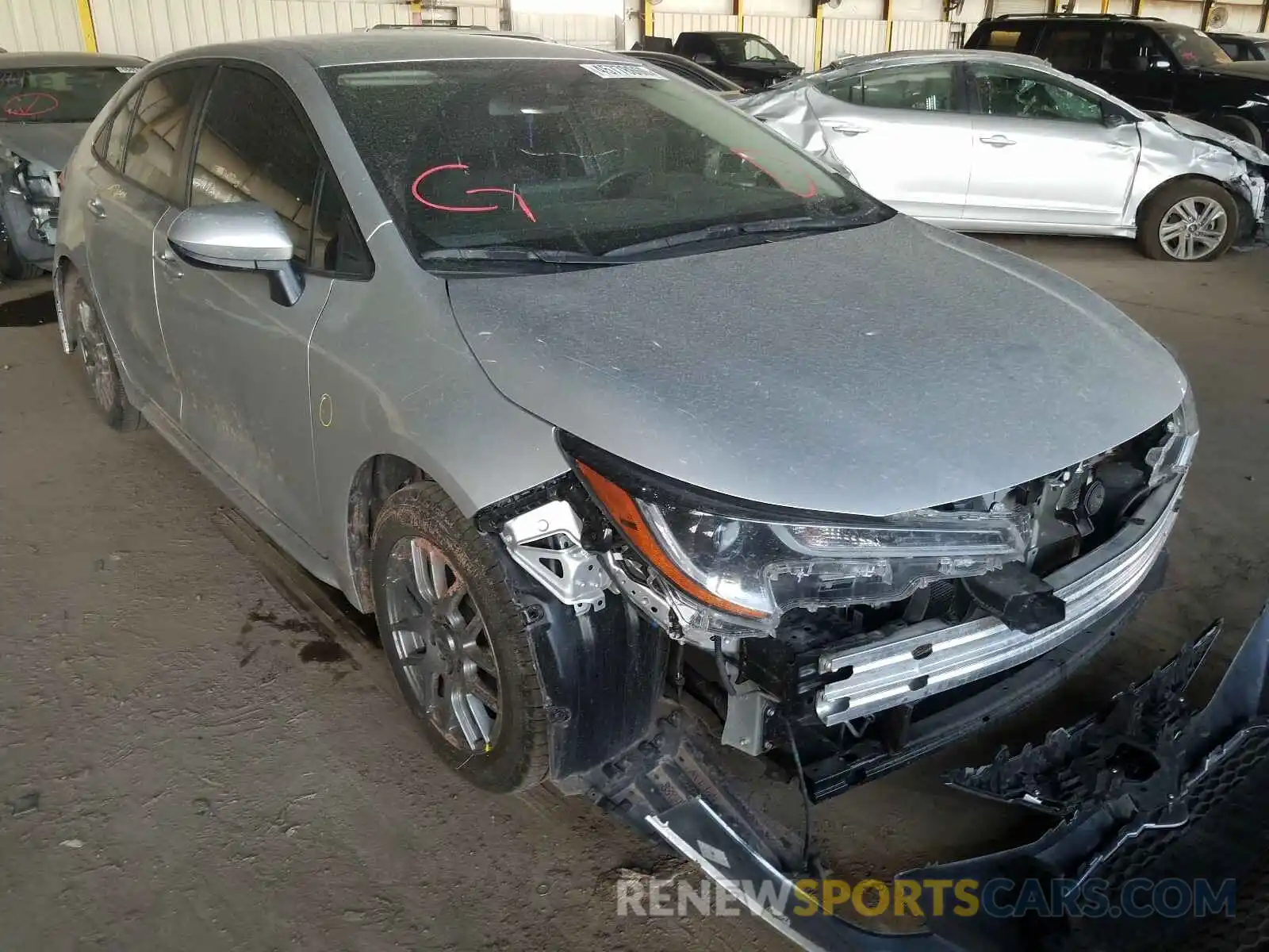 1 Photograph of a damaged car JTDEPRAE3LJ048090 TOYOTA COROLLA 2020