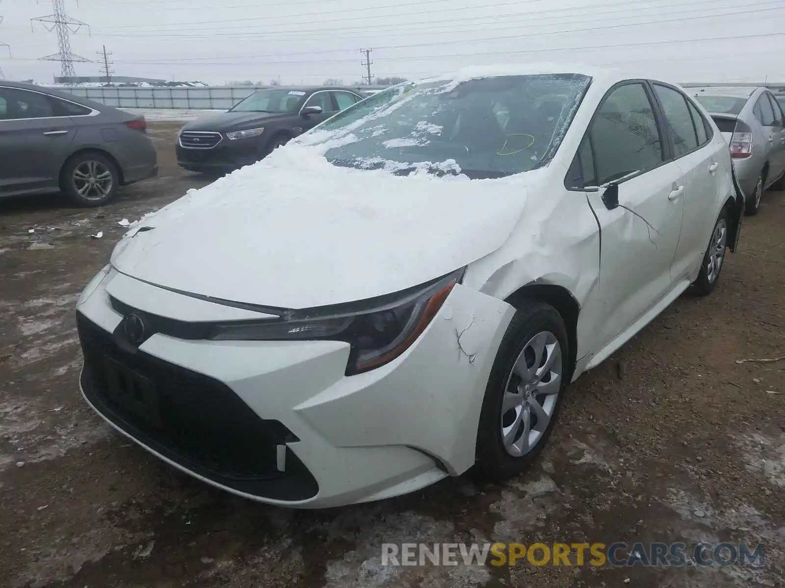 2 Photograph of a damaged car JTDEPRAE3LJ048767 TOYOTA COROLLA 2020