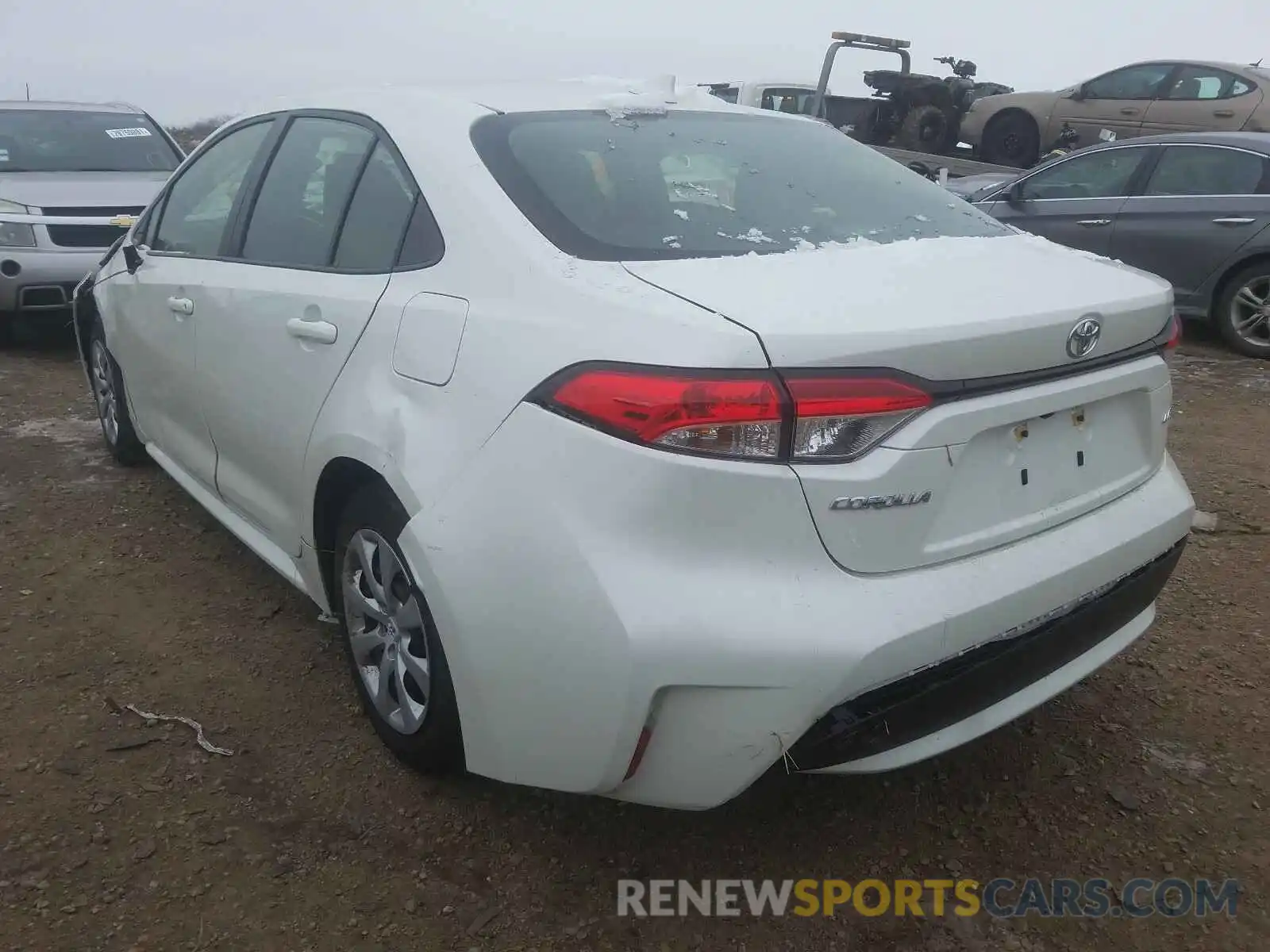 3 Photograph of a damaged car JTDEPRAE3LJ048767 TOYOTA COROLLA 2020