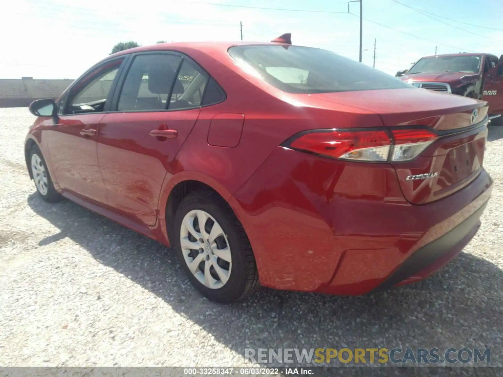 3 Photograph of a damaged car JTDEPRAE3LJ048798 TOYOTA COROLLA 2020