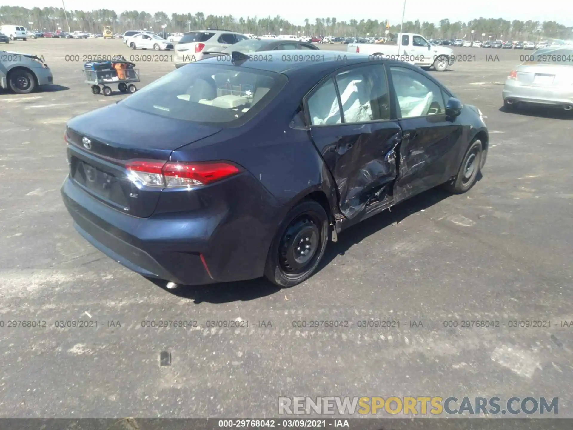 4 Photograph of a damaged car JTDEPRAE3LJ049014 TOYOTA COROLLA 2020