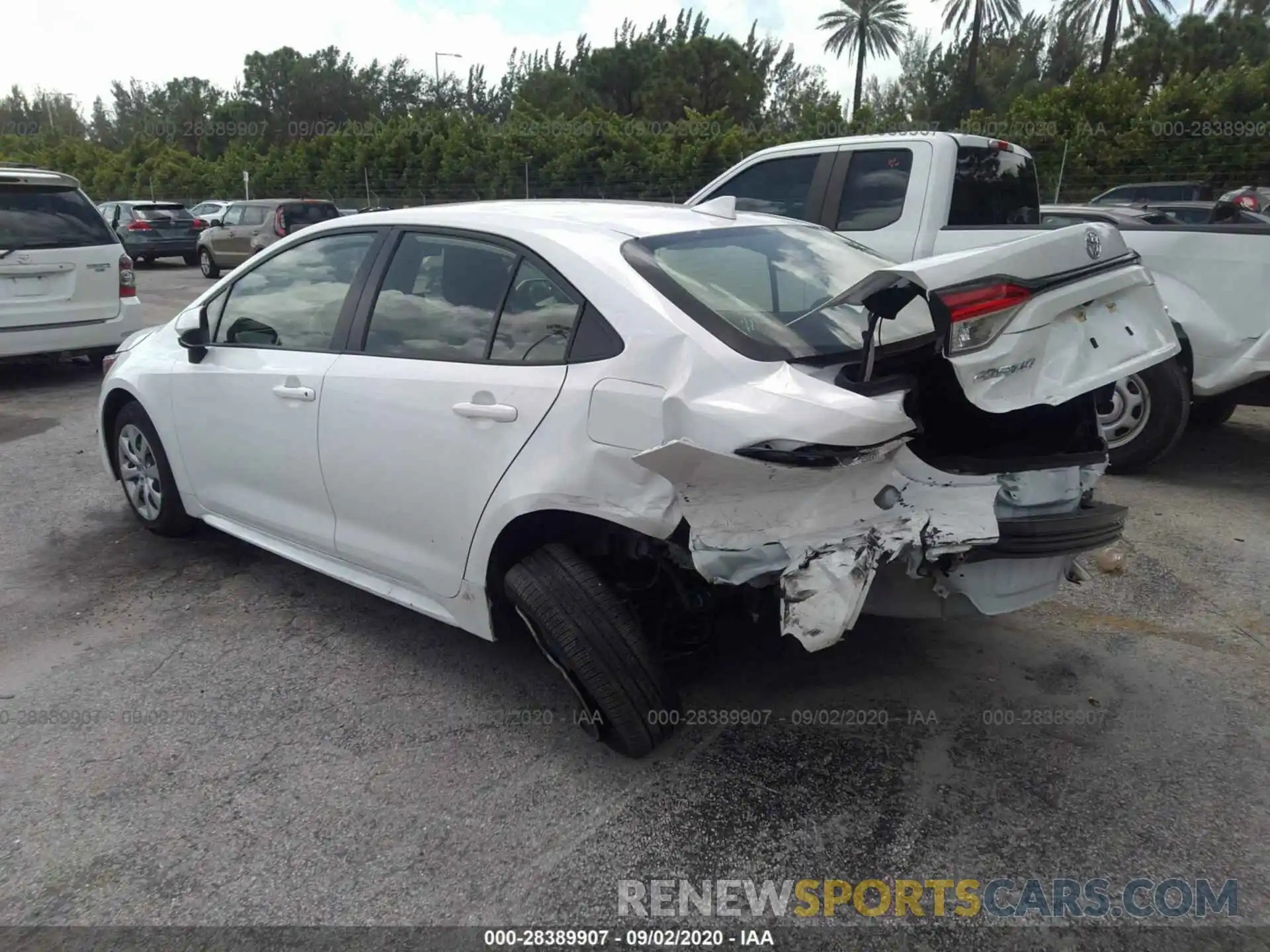 3 Photograph of a damaged car JTDEPRAE3LJ049093 TOYOTA COROLLA 2020