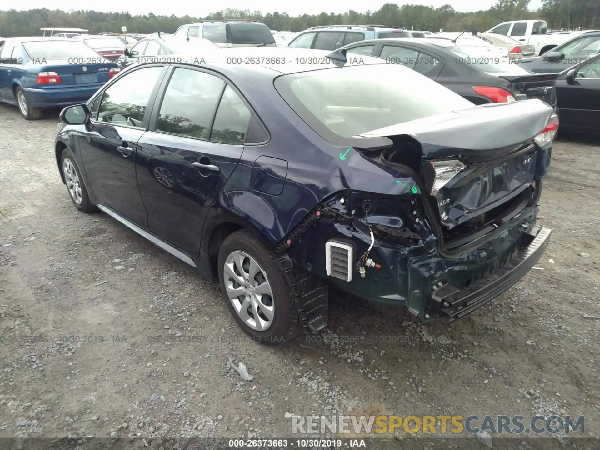 3 Photograph of a damaged car JTDEPRAE3LJ049109 TOYOTA COROLLA 2020