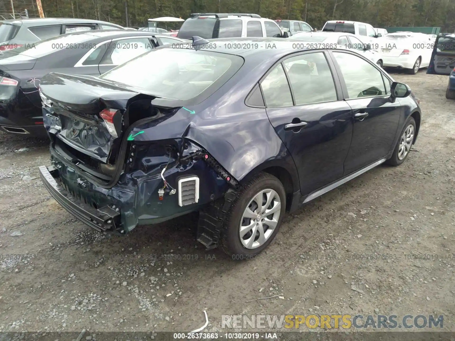 4 Photograph of a damaged car JTDEPRAE3LJ049109 TOYOTA COROLLA 2020