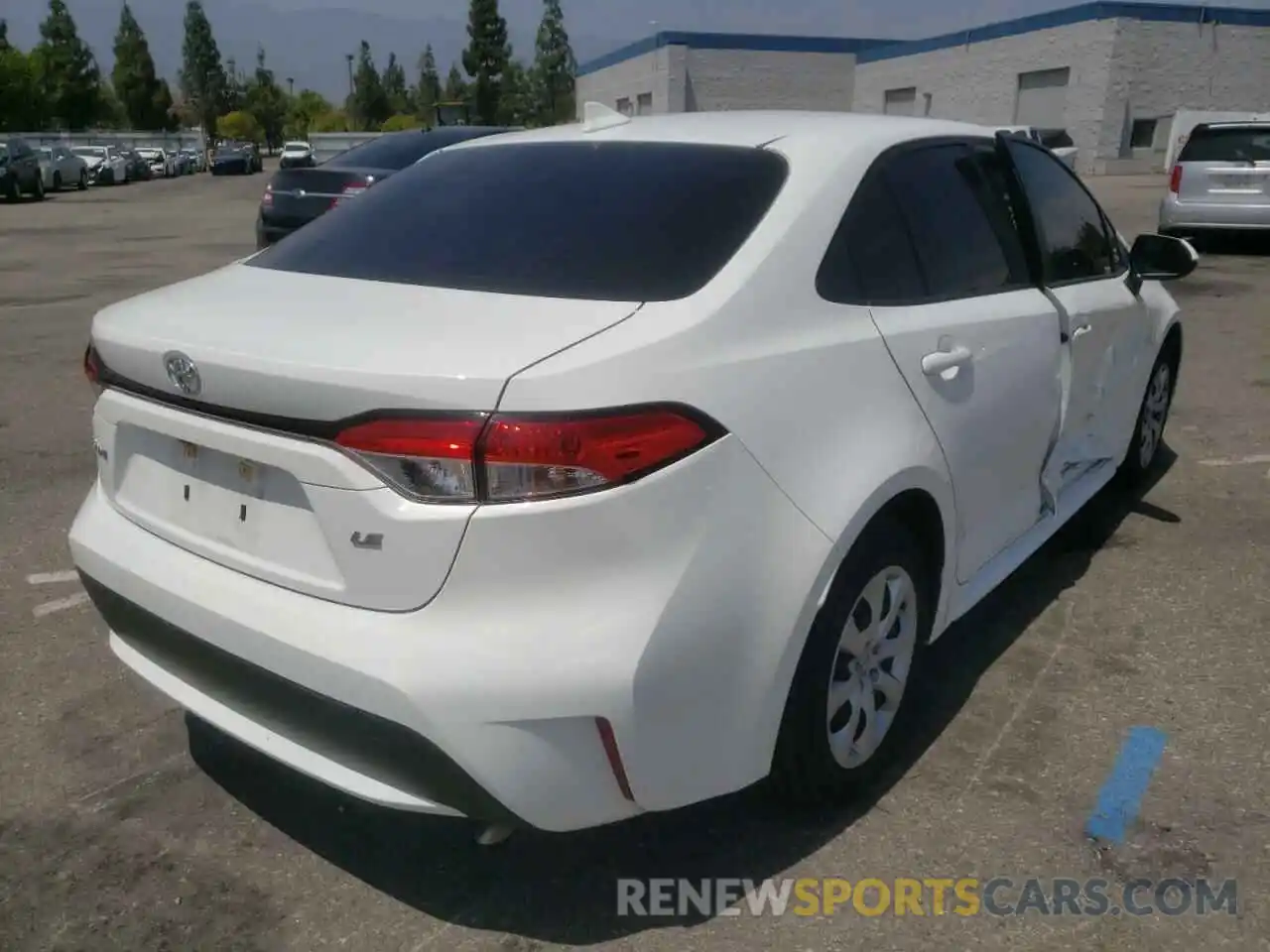 4 Photograph of a damaged car JTDEPRAE3LJ049305 TOYOTA COROLLA 2020