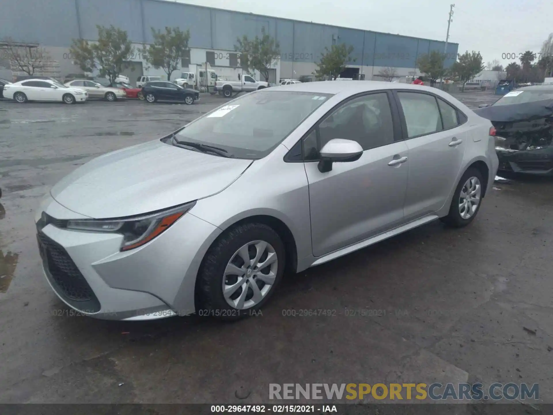 2 Photograph of a damaged car JTDEPRAE3LJ049756 TOYOTA COROLLA 2020