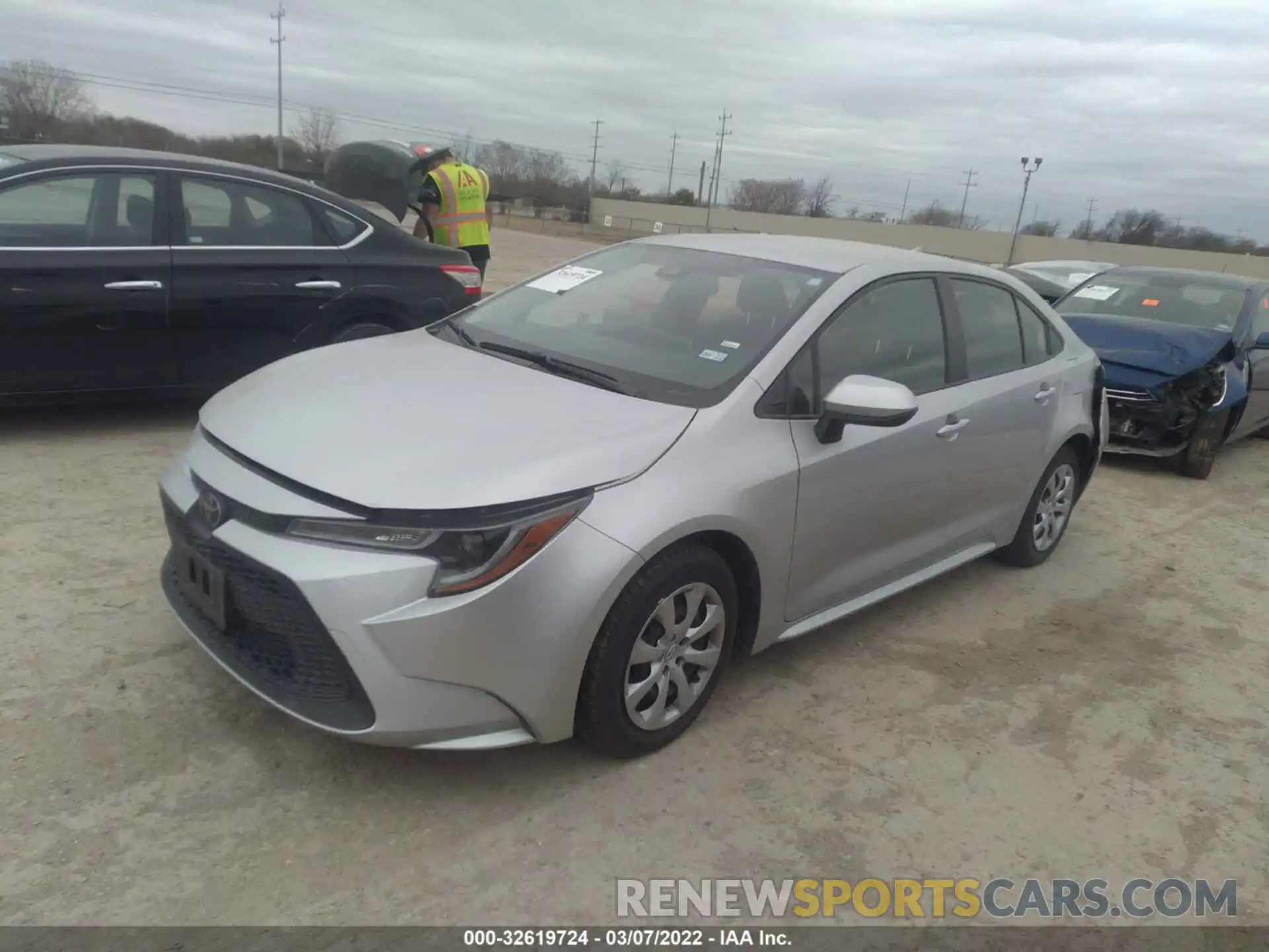 2 Photograph of a damaged car JTDEPRAE3LJ050020 TOYOTA COROLLA 2020