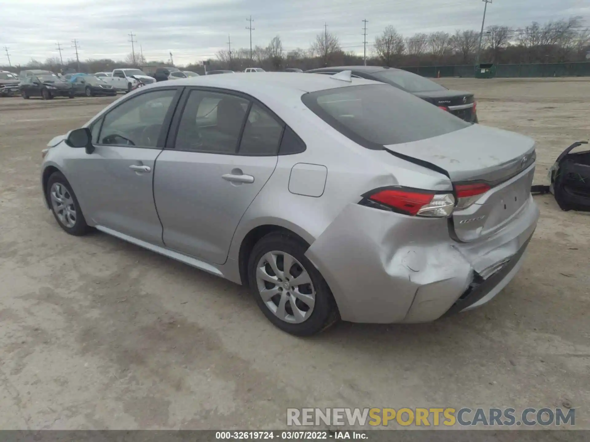 3 Photograph of a damaged car JTDEPRAE3LJ050020 TOYOTA COROLLA 2020