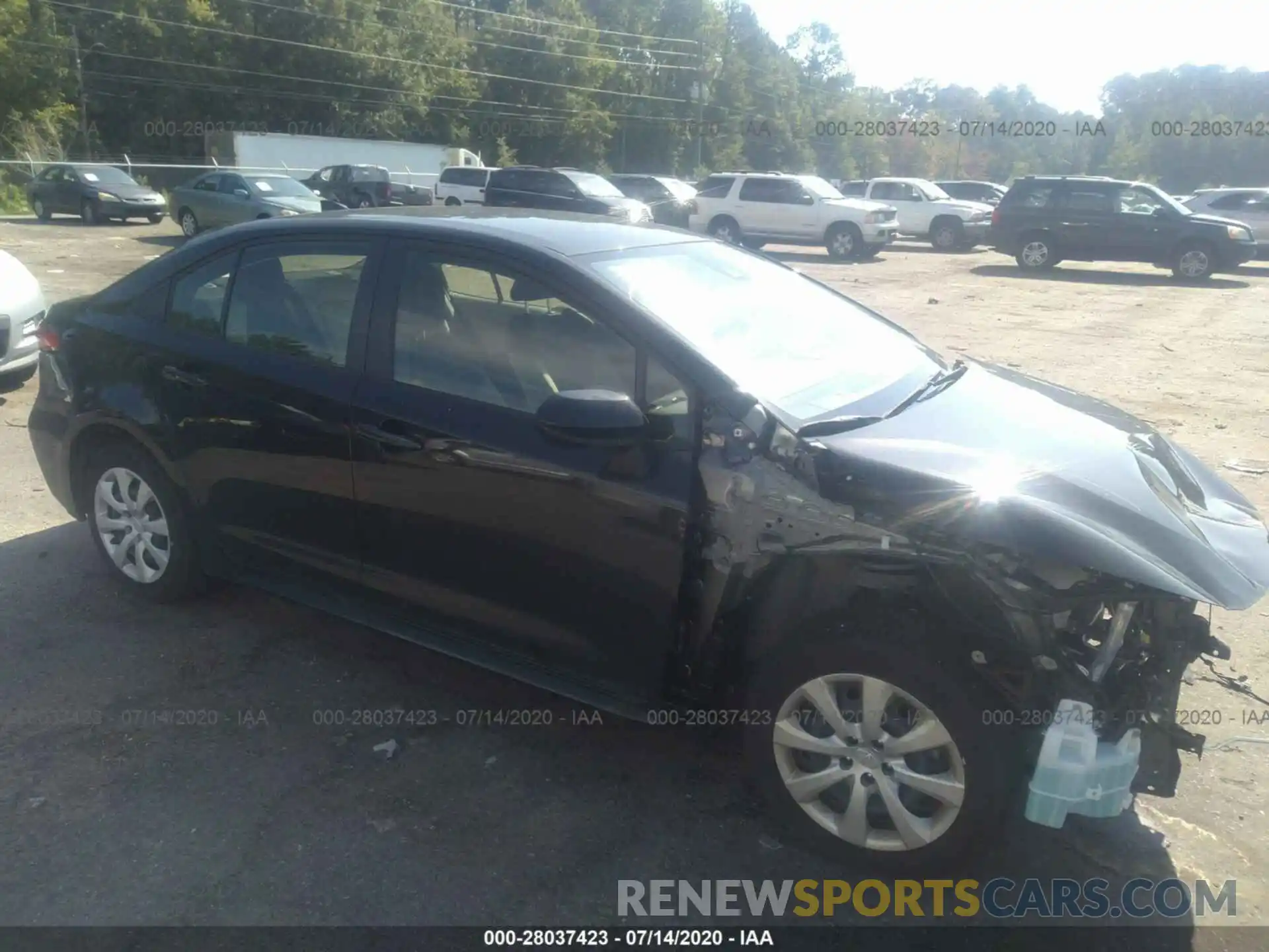 1 Photograph of a damaged car JTDEPRAE3LJ050051 TOYOTA COROLLA 2020