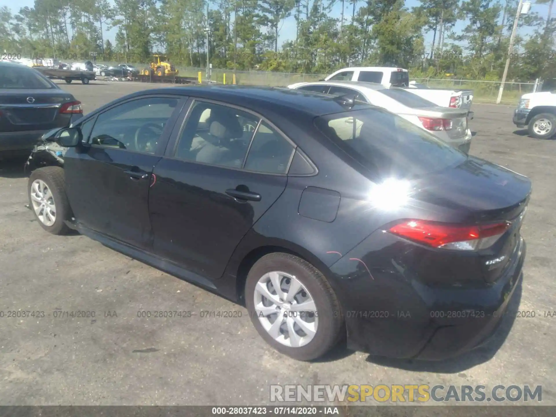 3 Photograph of a damaged car JTDEPRAE3LJ050051 TOYOTA COROLLA 2020