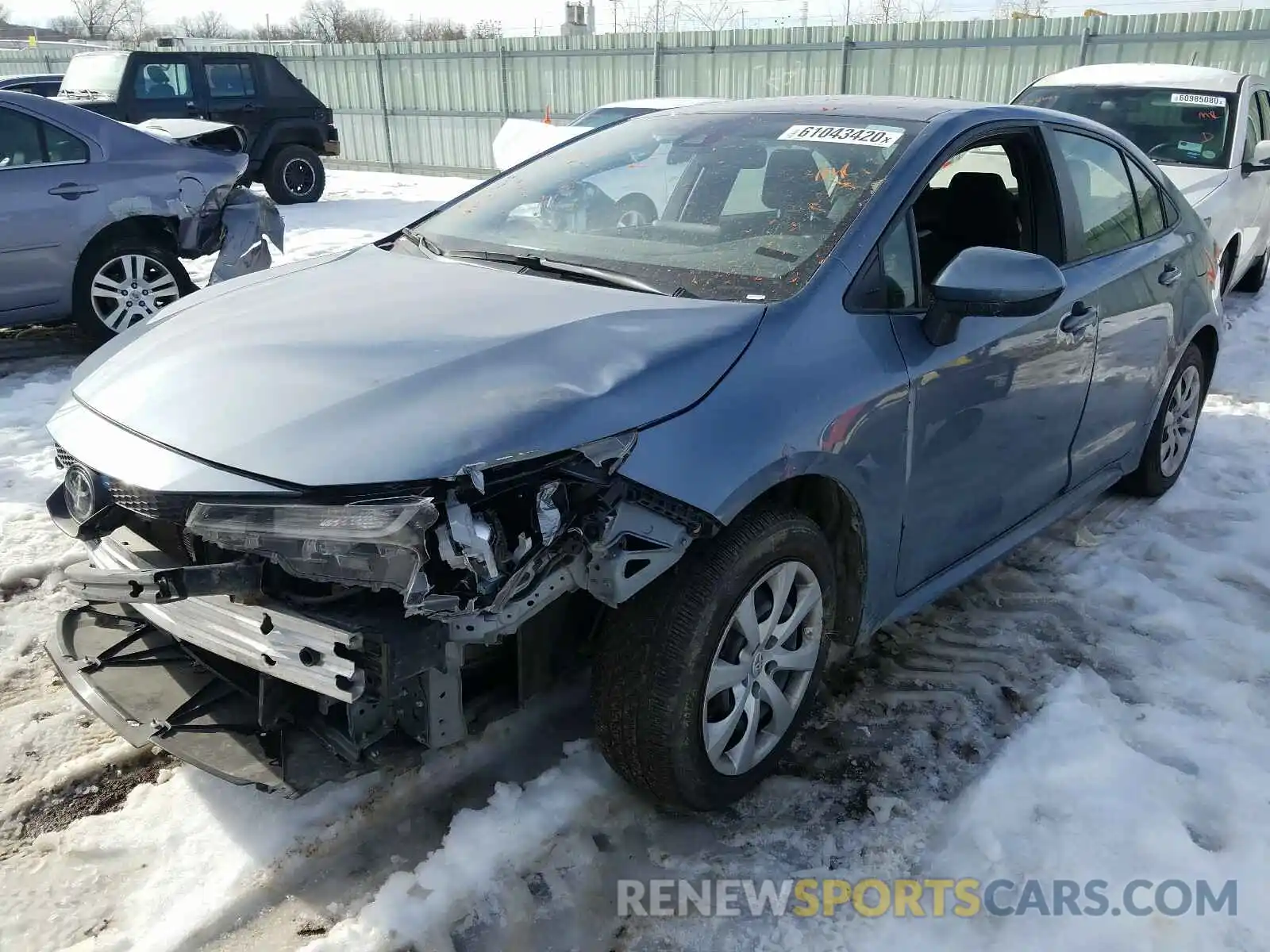 2 Photograph of a damaged car JTDEPRAE3LJ050146 TOYOTA COROLLA 2020