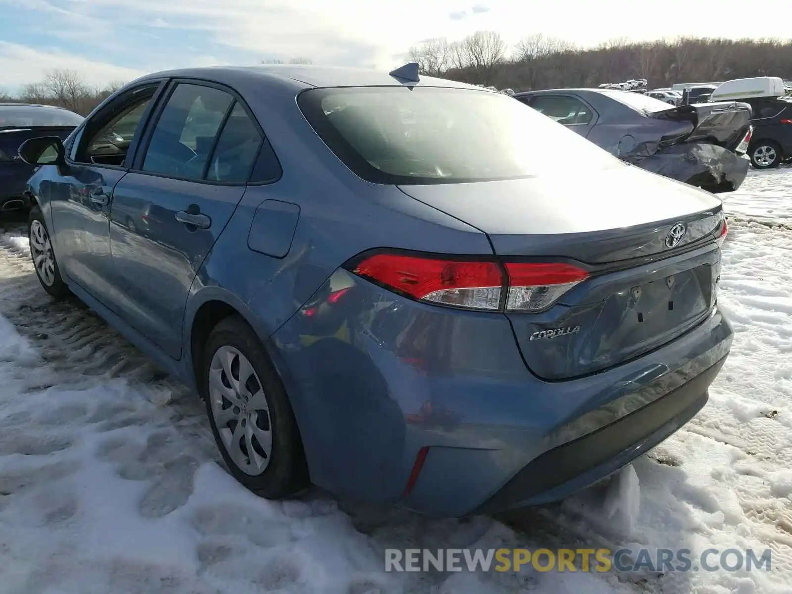 3 Photograph of a damaged car JTDEPRAE3LJ050146 TOYOTA COROLLA 2020